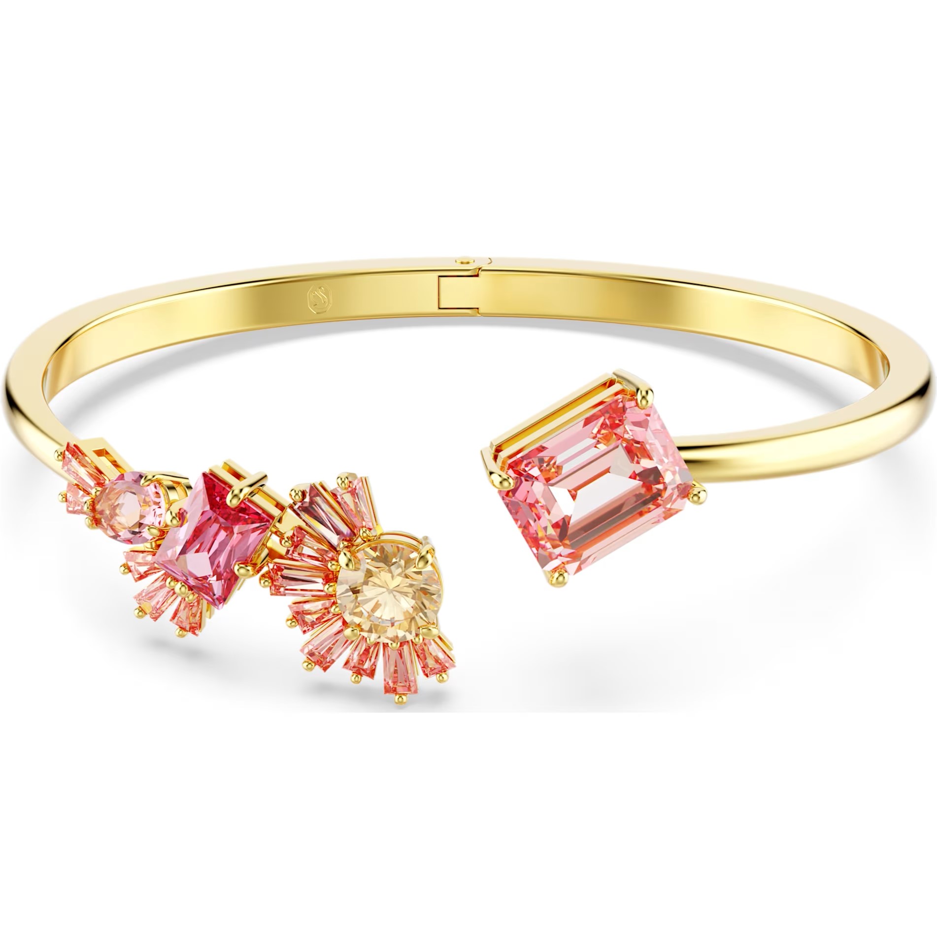 LẮC TAY SWAROVSKI GEMA BANGLE MIXED CUTS PINK GOLD-TONE PLATED 5688481 2