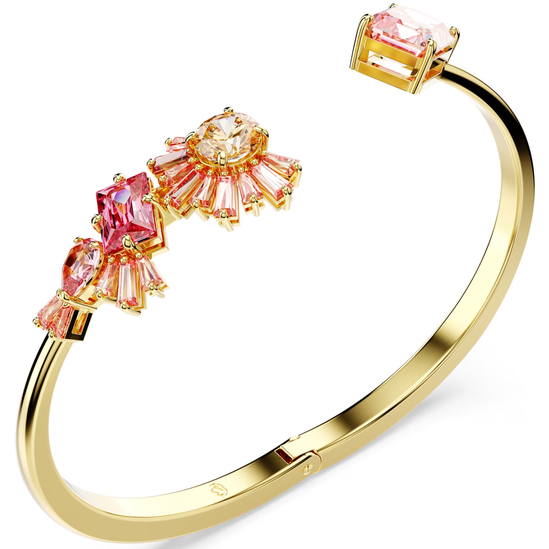 LẮC TAY SWAROVSKI GEMA BANGLE MIXED CUTS PINK GOLD-TONE PLATED 5688481 5