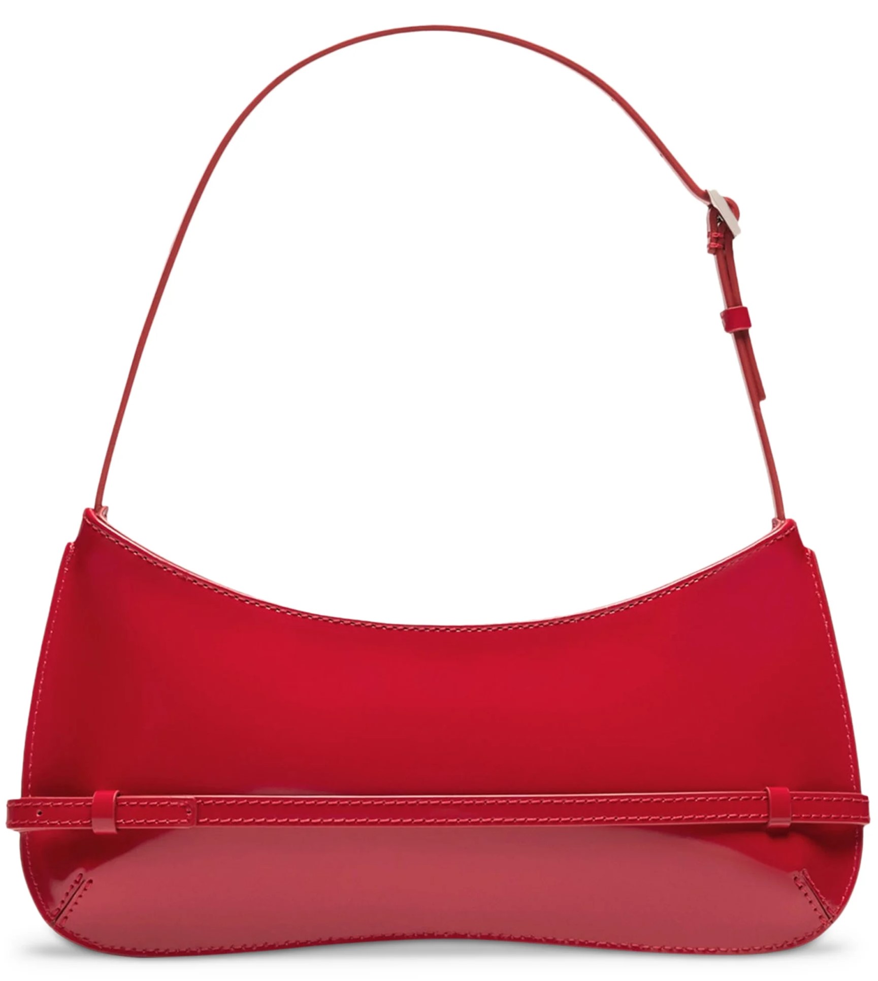 Túi kẹp nách Jacquemus Le Bisou Ceinture Patent Leather Shoulder Bag Red 7
