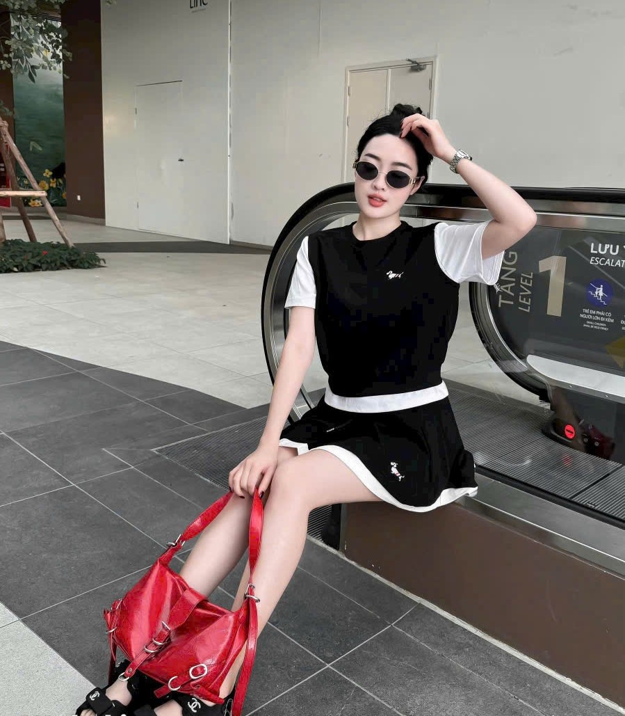 Set Thom Browne áo váy xòe 5