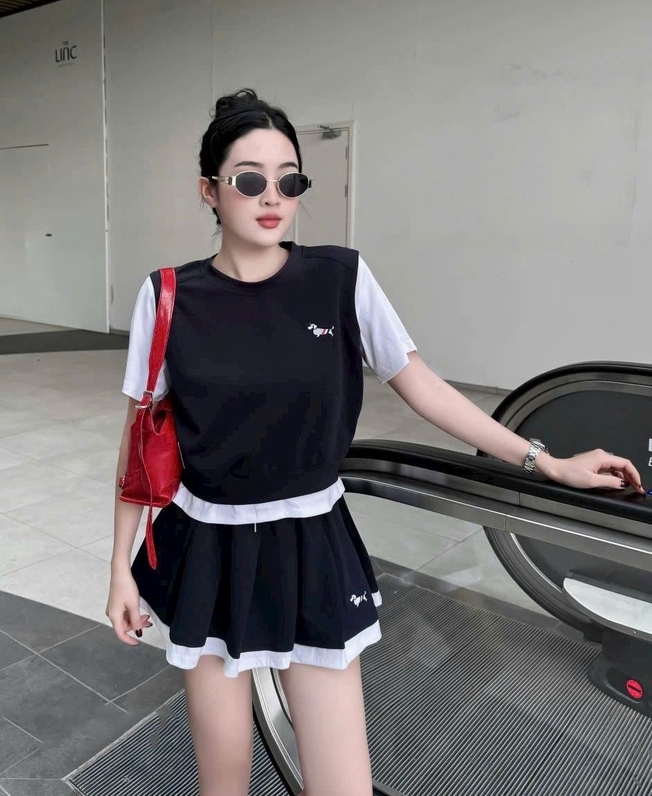 Set Thom Browne áo váy xòe 7
