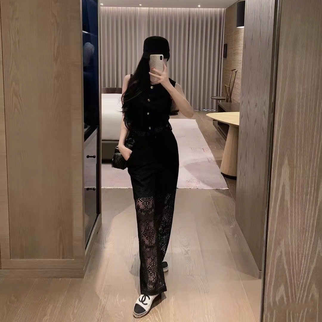 Set bộ áo quần Celine vải ren 13
