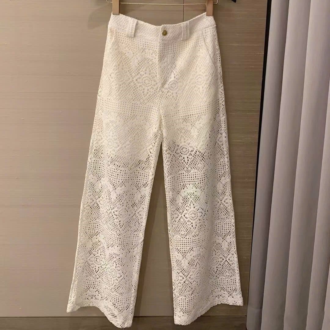 Set bộ áo quần Celine vải ren 12