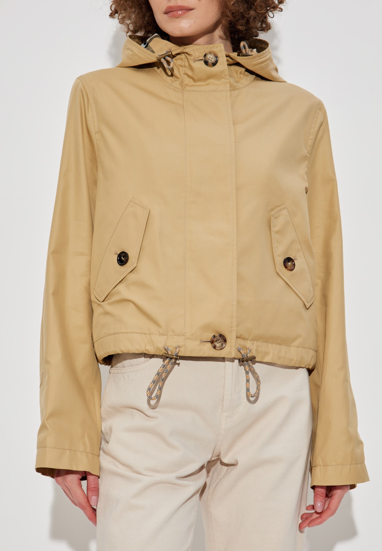 Áo khoác Burberry Parka Gabardine ngắn 3