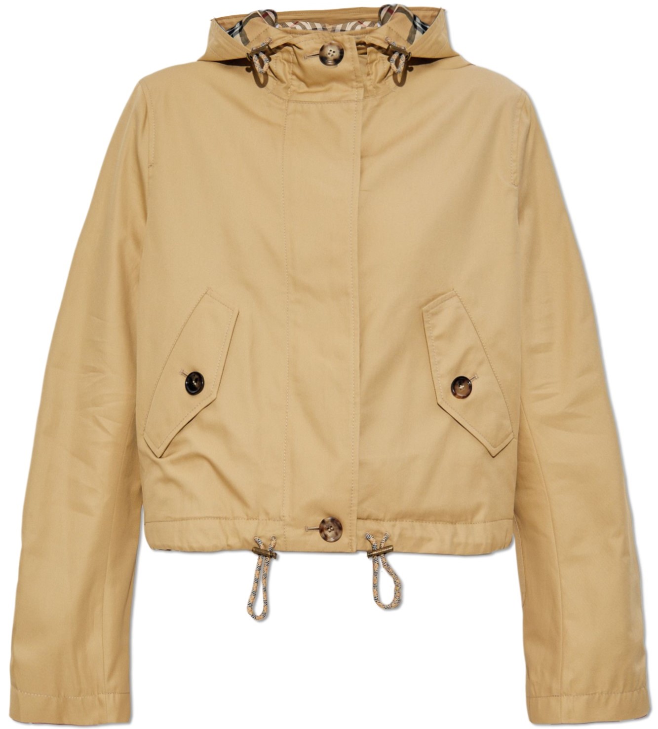 Áo khoác Burberry Parka Gabardine ngắn 8