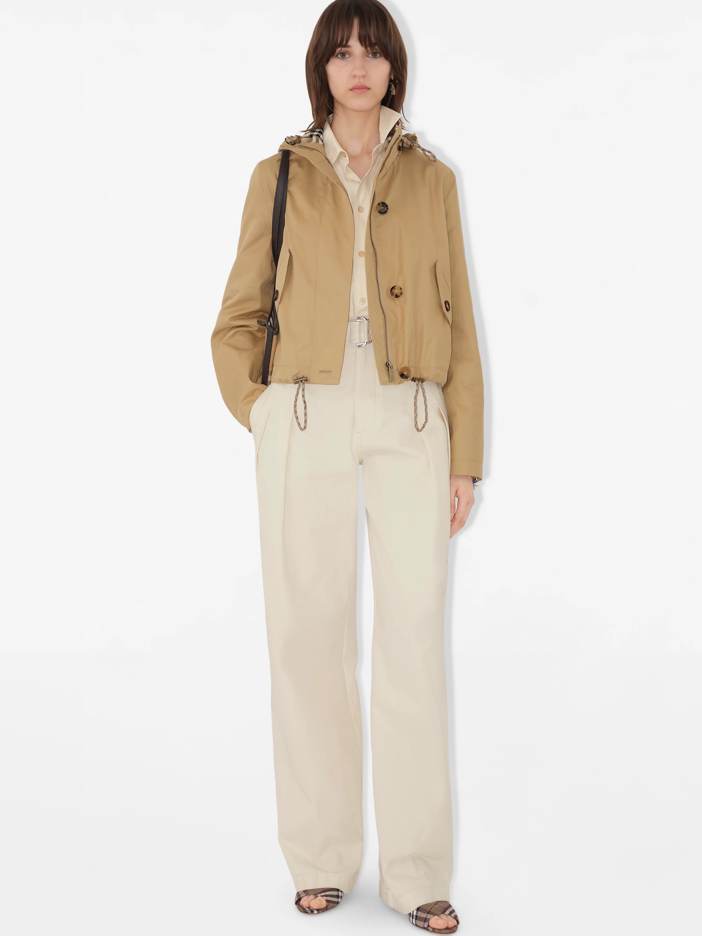 Áo khoác Burberry Parka Gabardine ngắn 9