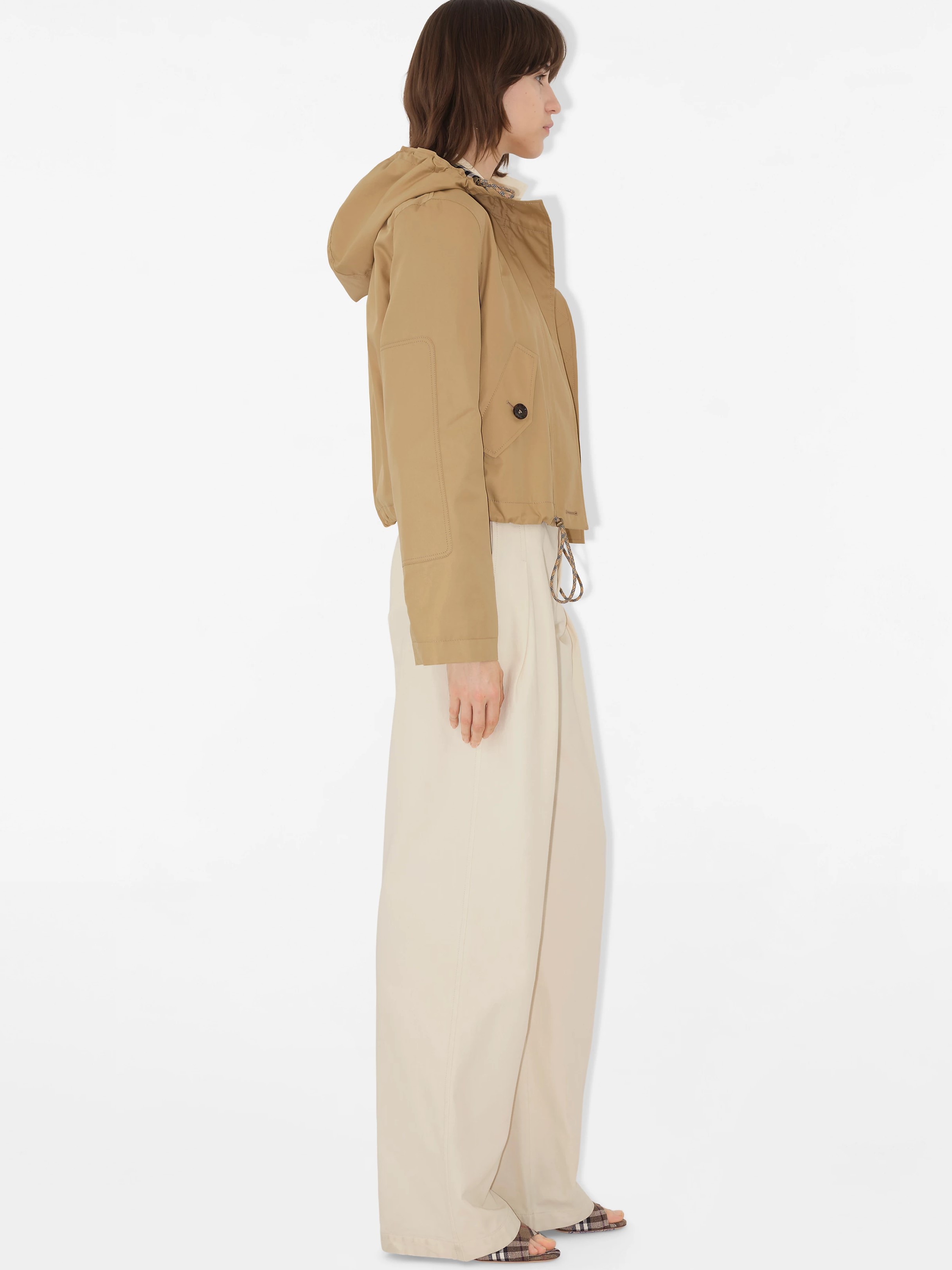 Áo khoác Burberry Parka Gabardine ngắn 10