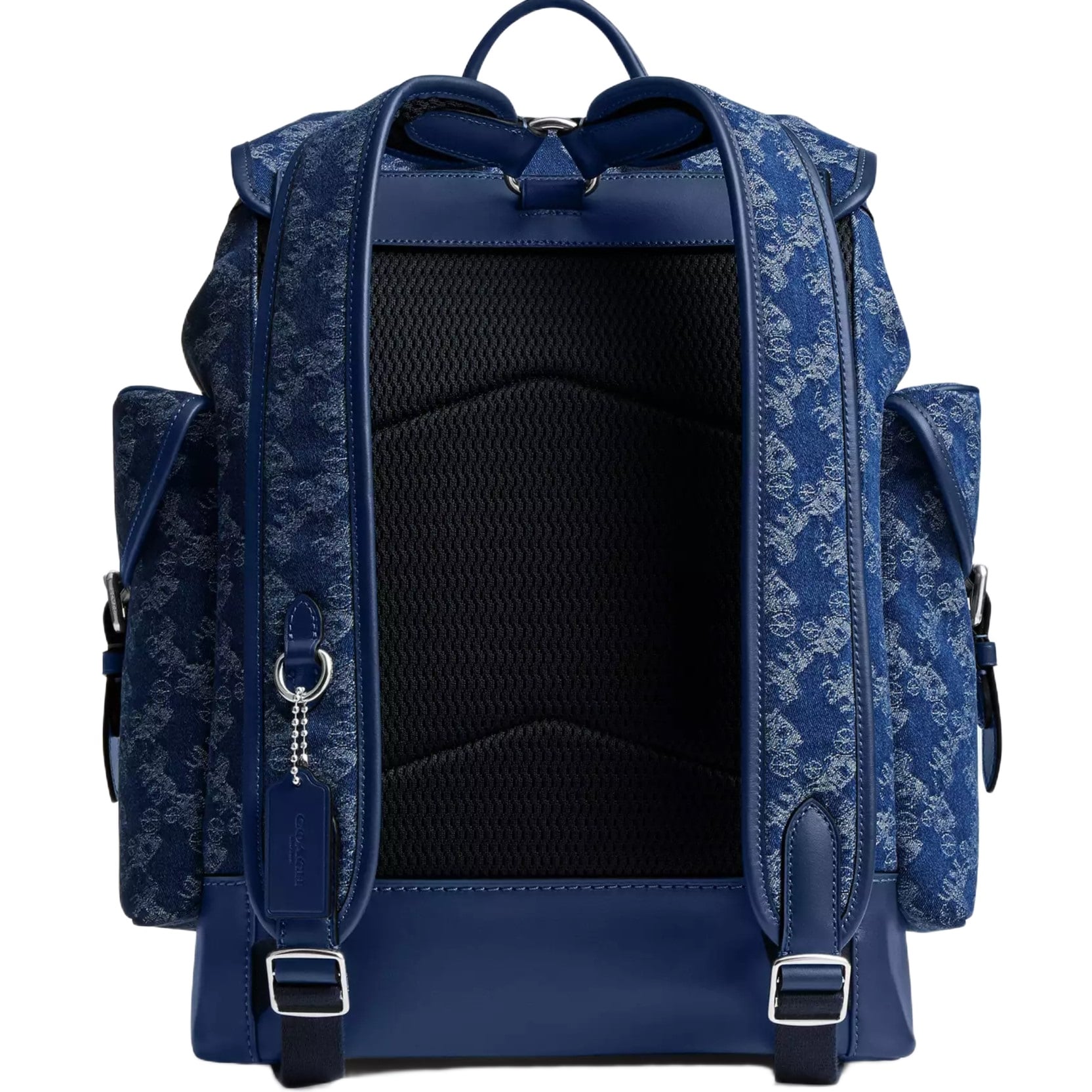 Balo Coach Hitch Backpack With Horse And Carriage Print Deep Blue CAJ51 1