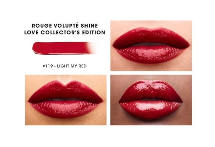 SON YSL LIMITED EDITION SHINE I LOVE YOU SO POP 119 LIGHT ME RED 12