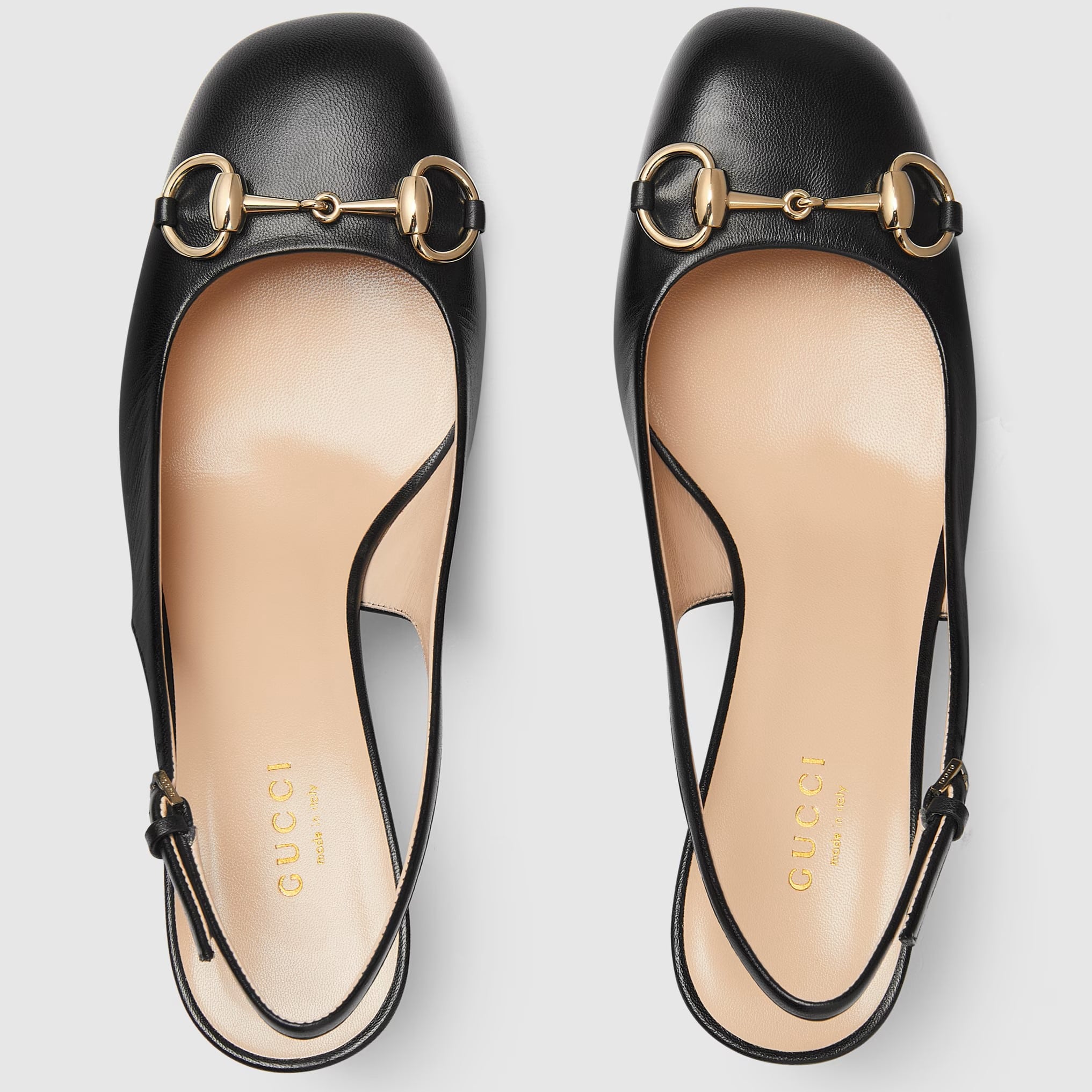 Giày nữ Gucci Womens Horsebit Slingback Black Leather 794324 6