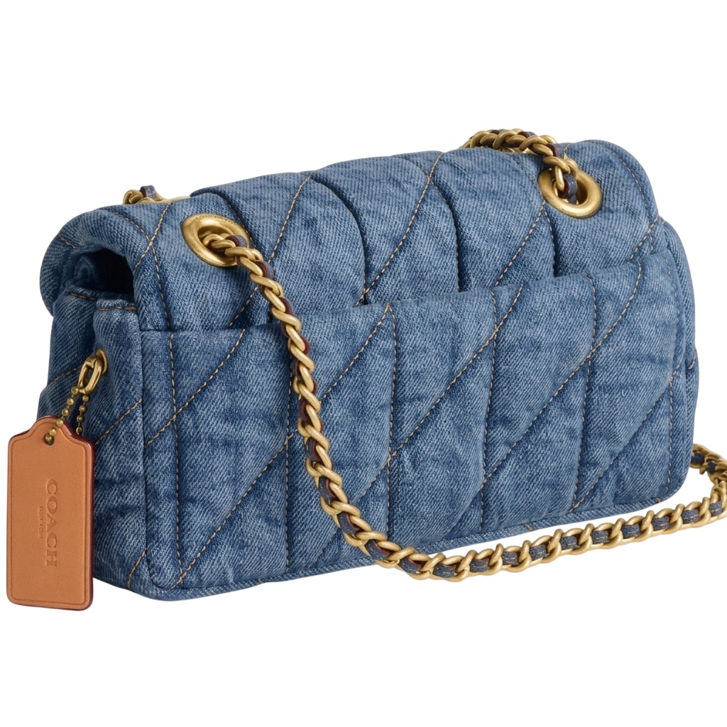 Túi Coach Tabby Shoulder Bag 20 With Quilting Denim Blue CR701 1