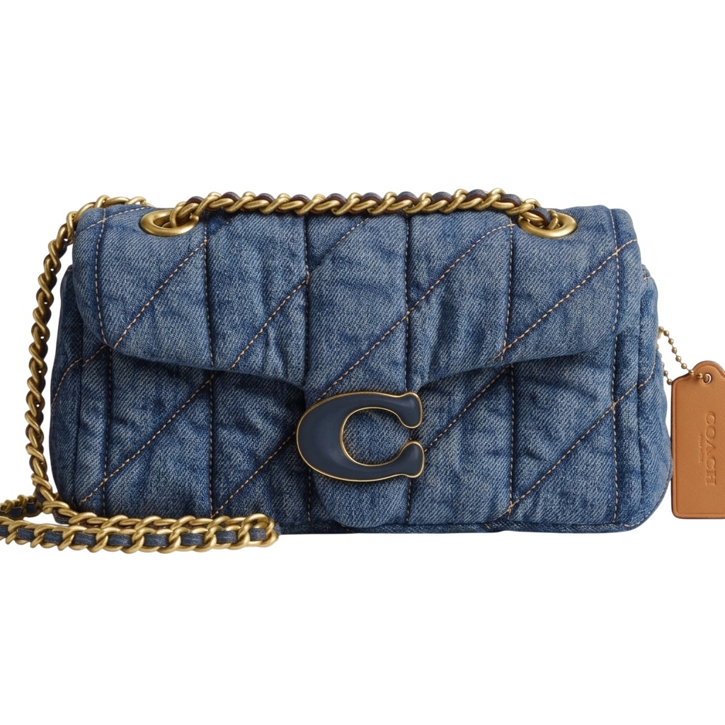 Túi Coach Tabby Shoulder Bag 20 With Quilting Denim Blue CR701 3
