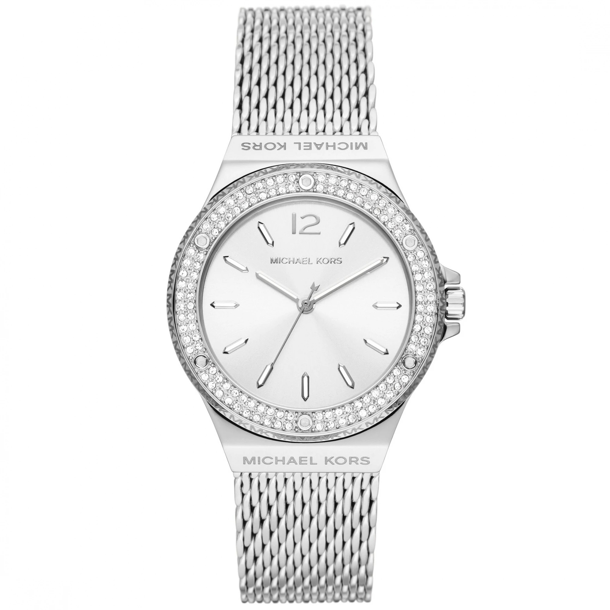 Đồng hồ nữ Michael Kors Lennox Pave Silver Tone Mesh Watch MK7337 1
