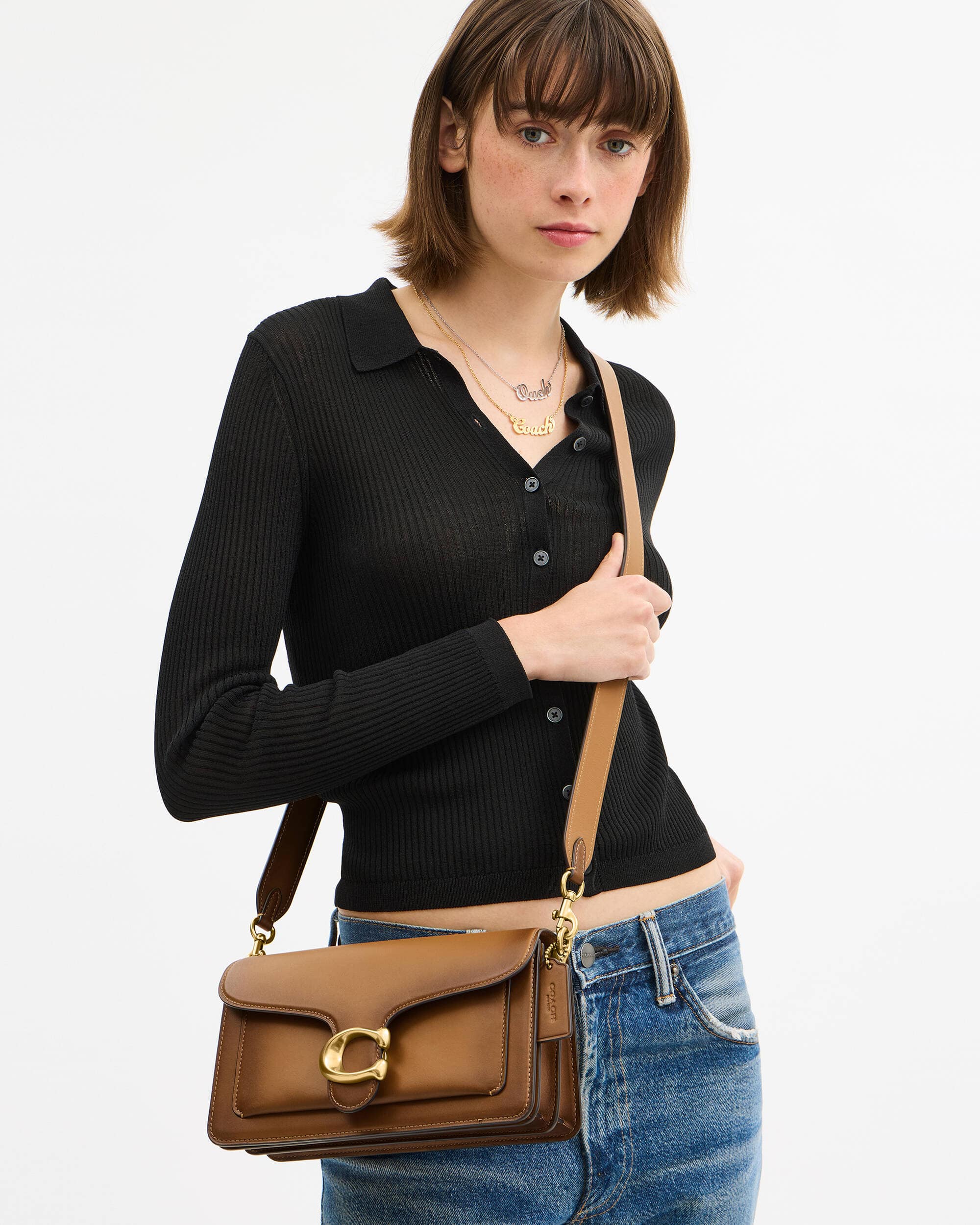 Túi đeo vai Coach Tabby Shoulder Bag 26 Brown CCC02 8