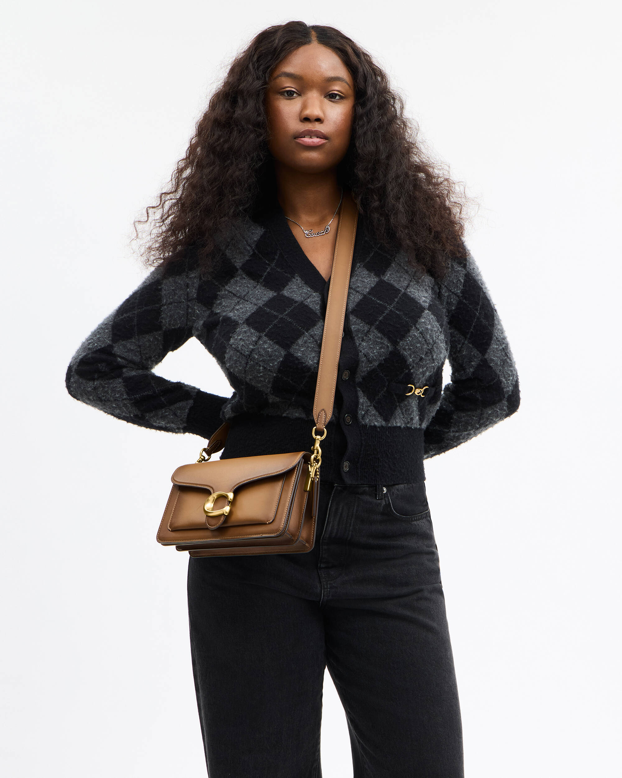 Túi đeo vai Coach Tabby Shoulder Bag 26 Brown CCC02 9