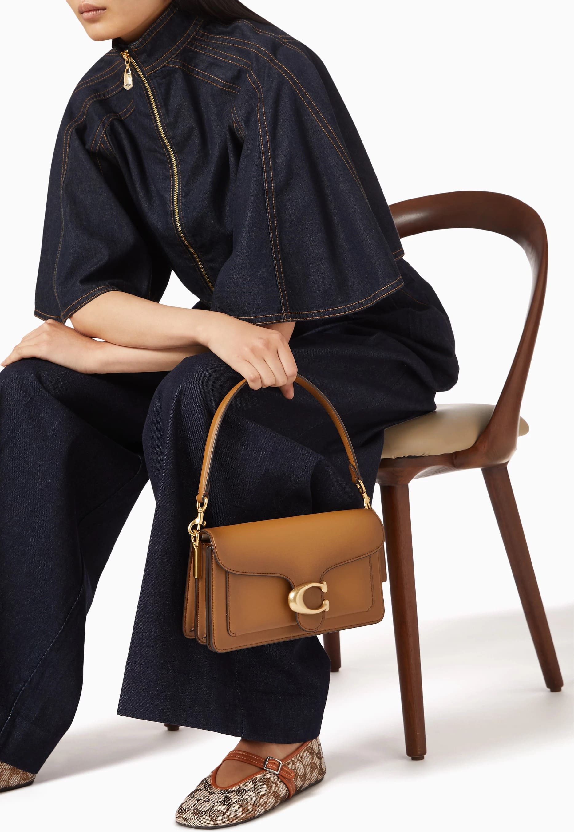 Túi đeo vai Coach Tabby Shoulder Bag 26 Brown CCC02 12