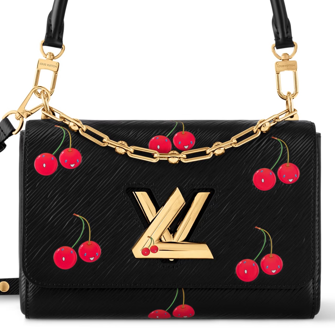 Túi Louis Vuitton LV x TM Twist MM Bag Cherry Motifs 9