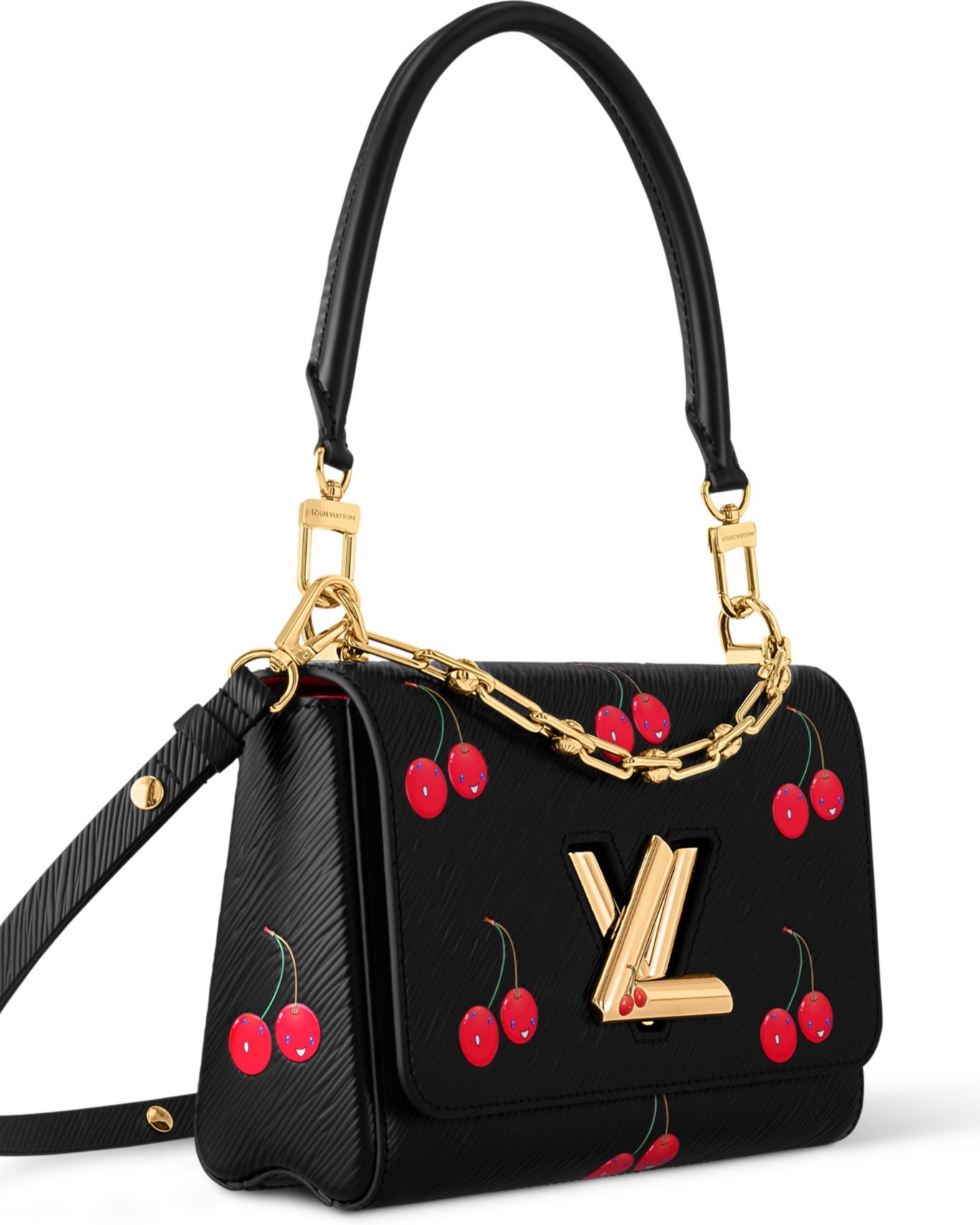 Túi Louis Vuitton LV x TM Twist MM Bag Cherry Motifs 11