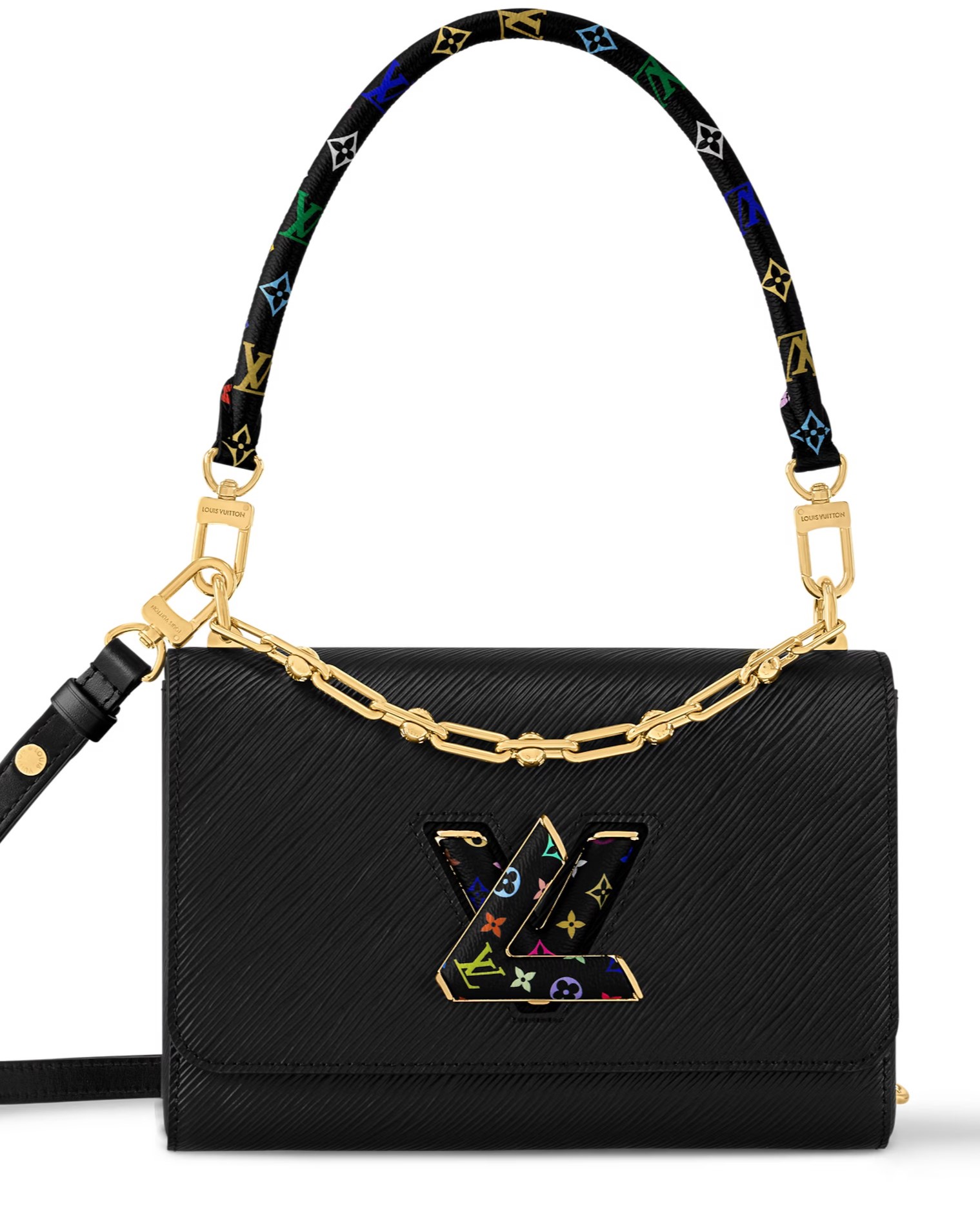 Túi Louis Vuitton LV x TM Twist MM Slim Black 9