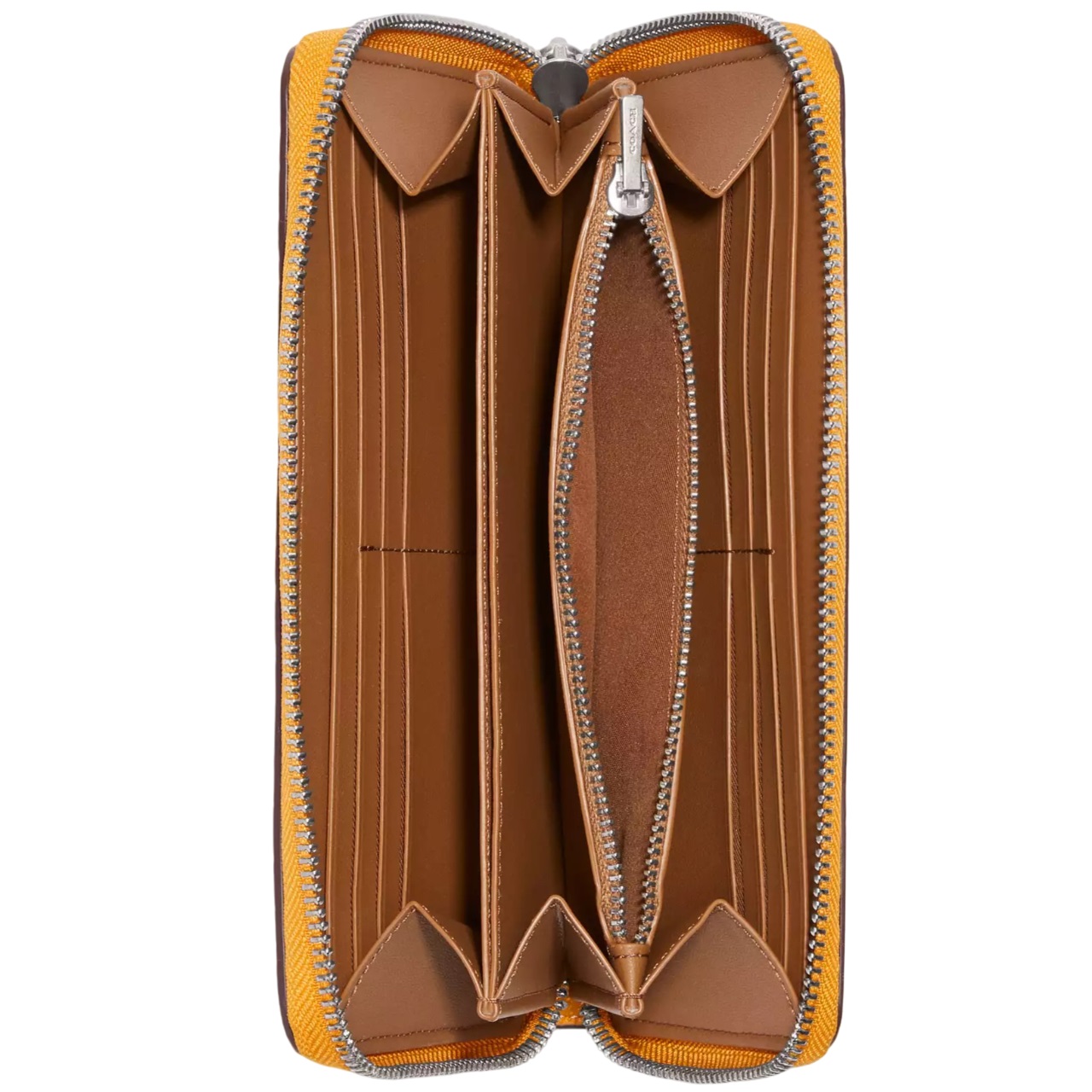 Ví Coach Accordion Zip Wallet in Regenerative Leather Goofy CH498 5