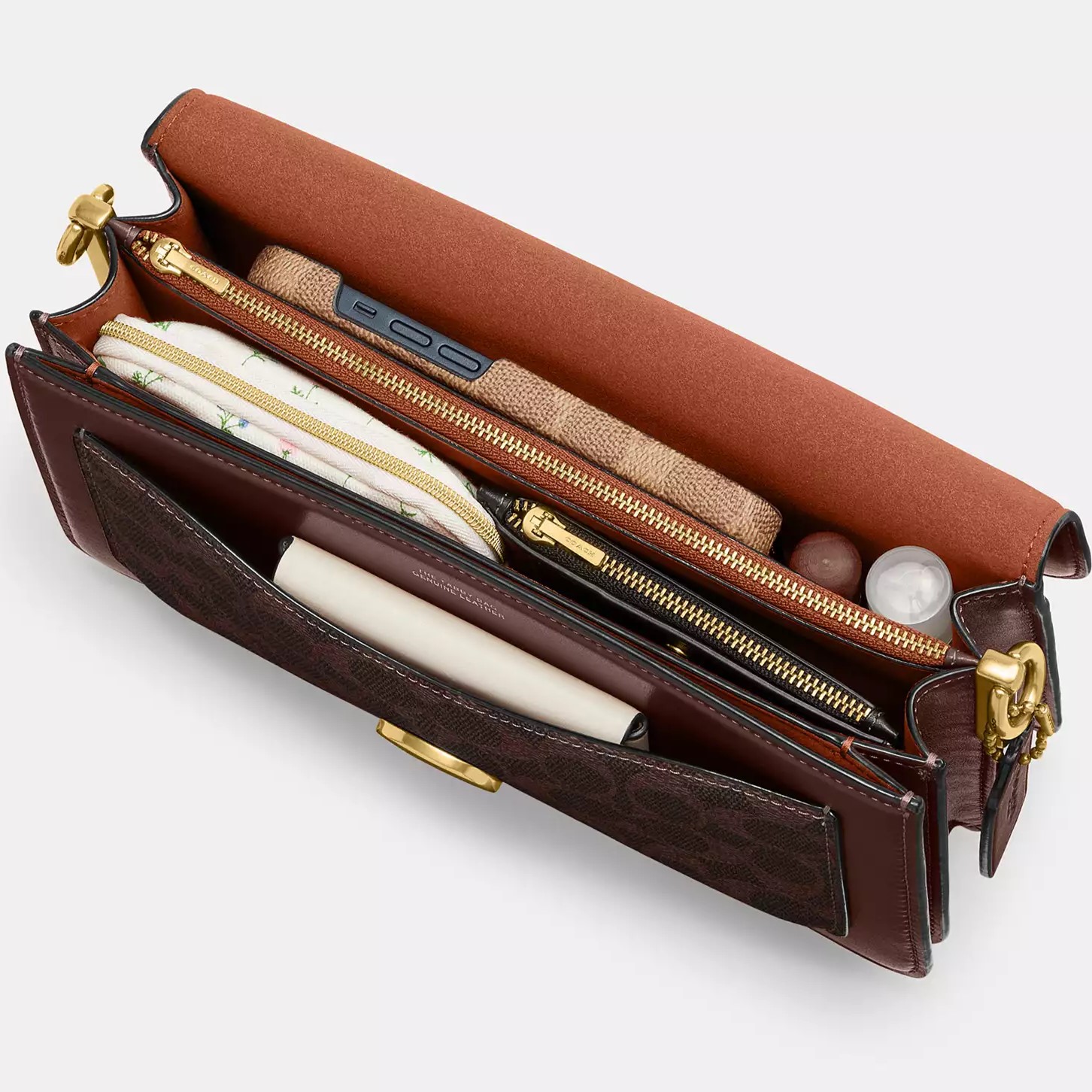 Túi Coach Tabby Shoulder Bag 26 In Signature Canvas Brass Maple CI032 1