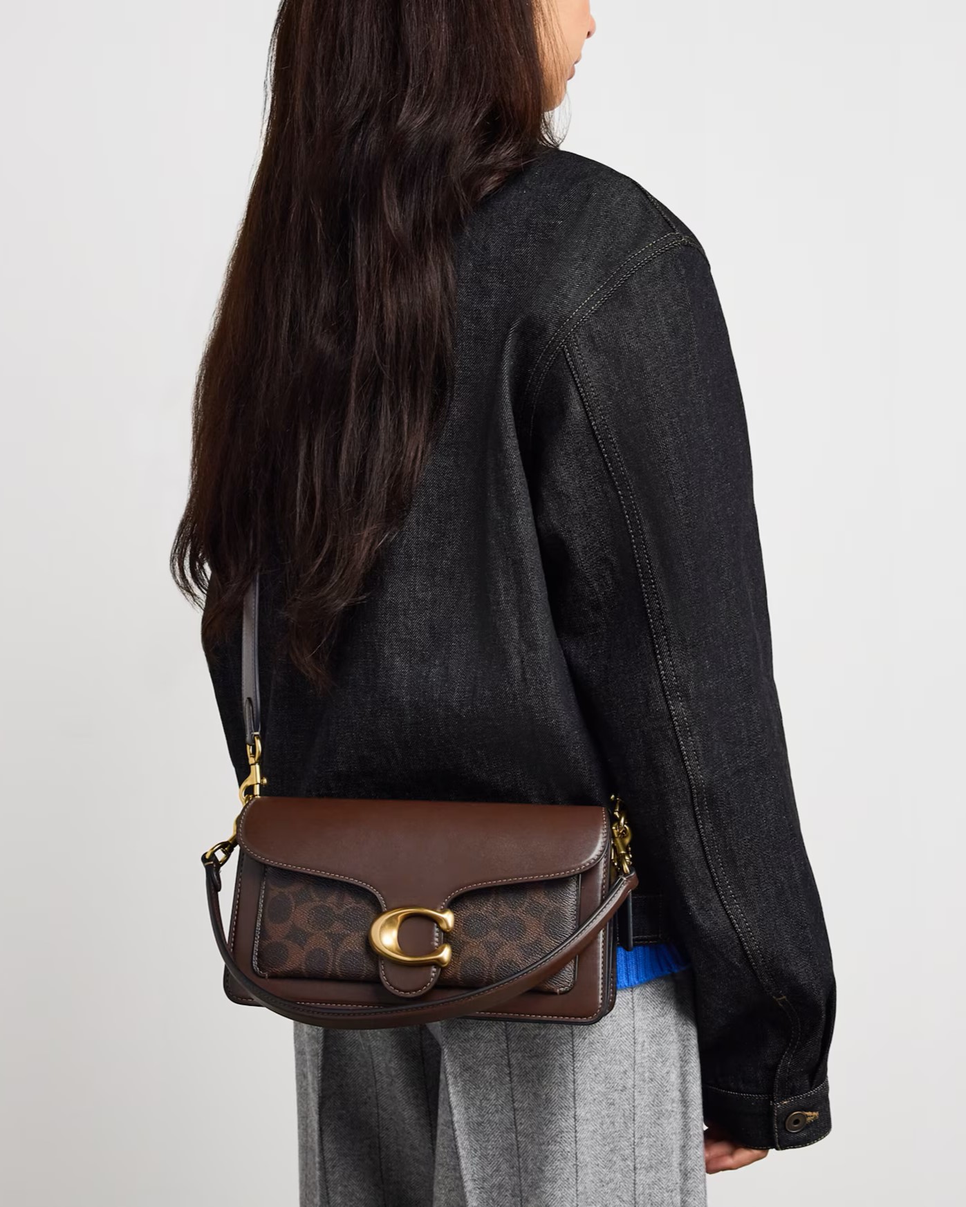 Túi Coach Tabby Shoulder Bag 26 In Signature Canvas Brass Maple CI032 15