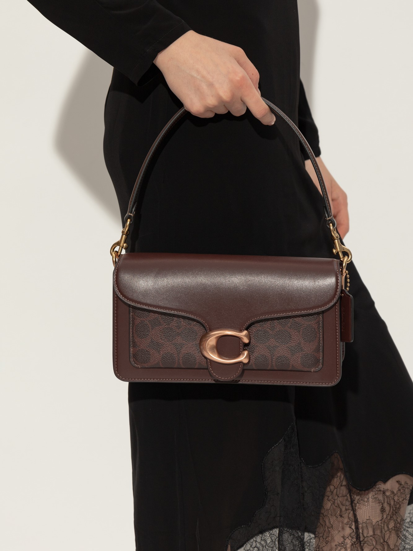 Túi Coach Tabby Shoulder Bag 26 In Signature Canvas Brass Maple CI032 16