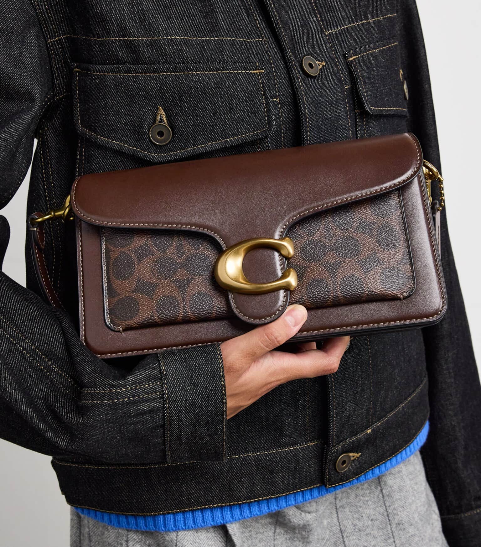 Túi Coach Tabby Shoulder Bag 26 In Signature Canvas Brass Maple CI032 18