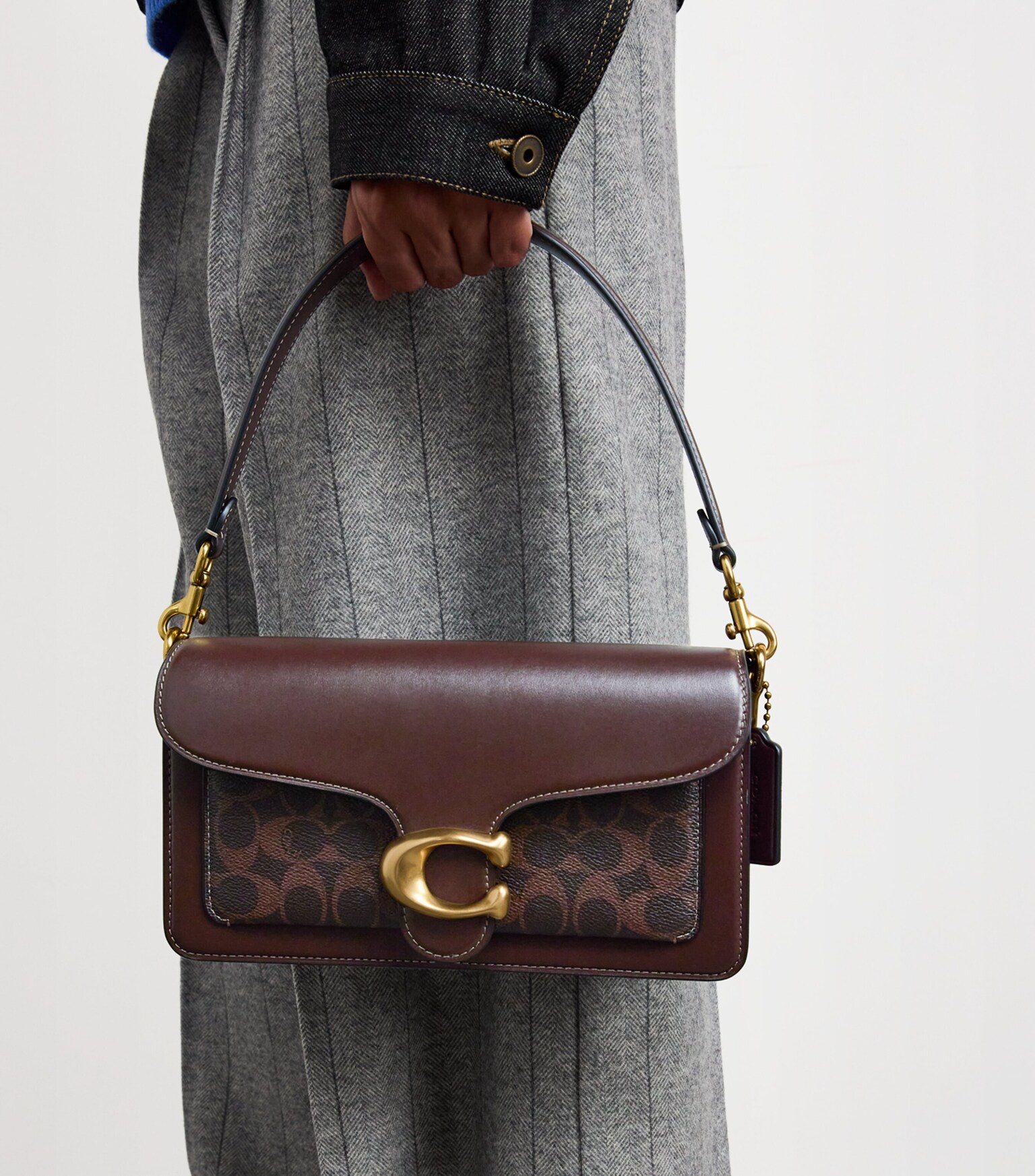 Túi Coach Tabby Shoulder Bag 26 In Signature Canvas Brass Maple CI032 17