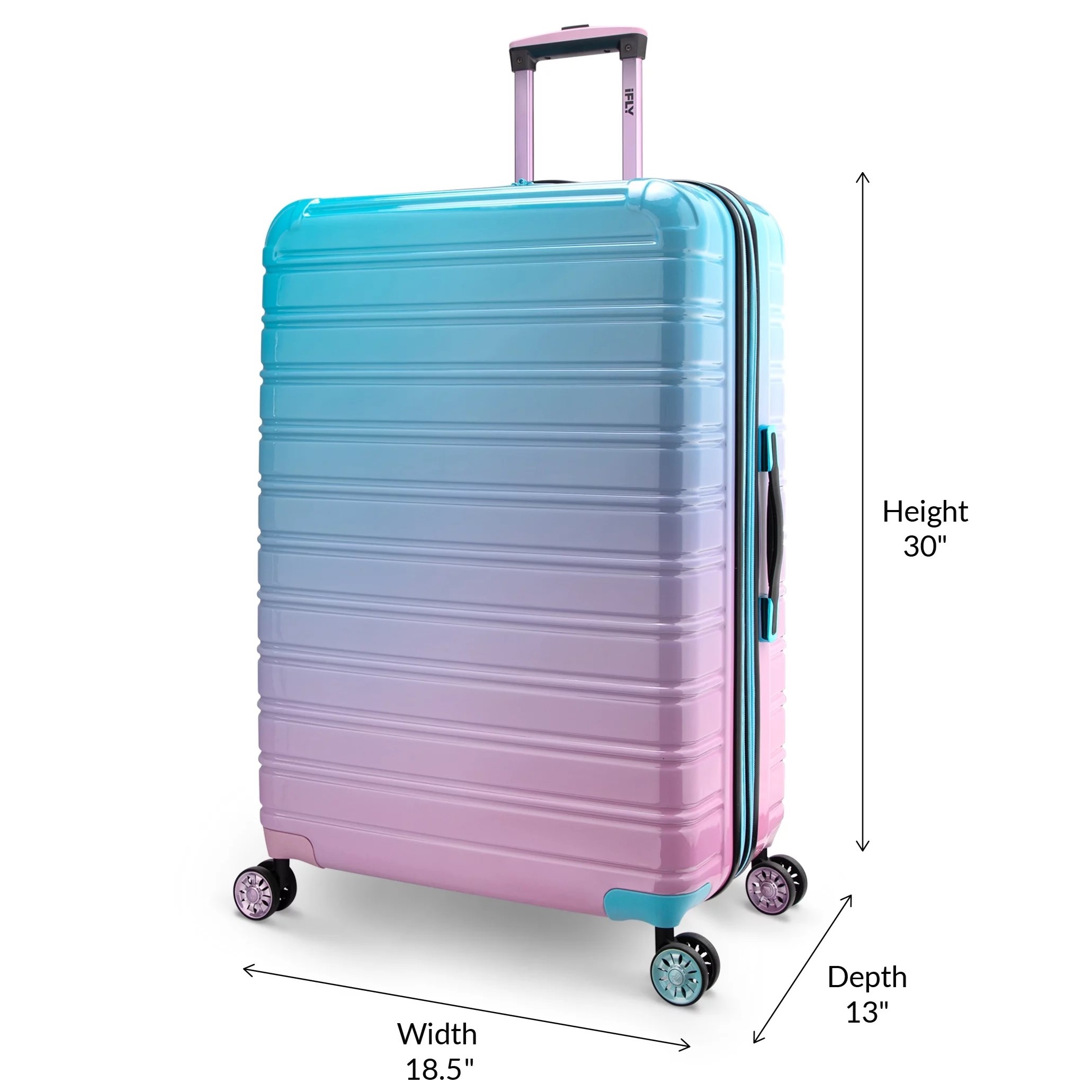 VALI DU LỊCH IFLY FIBERTECH OMBRE HARDSIDE LUGGAGE IN COTTON CANDY 3