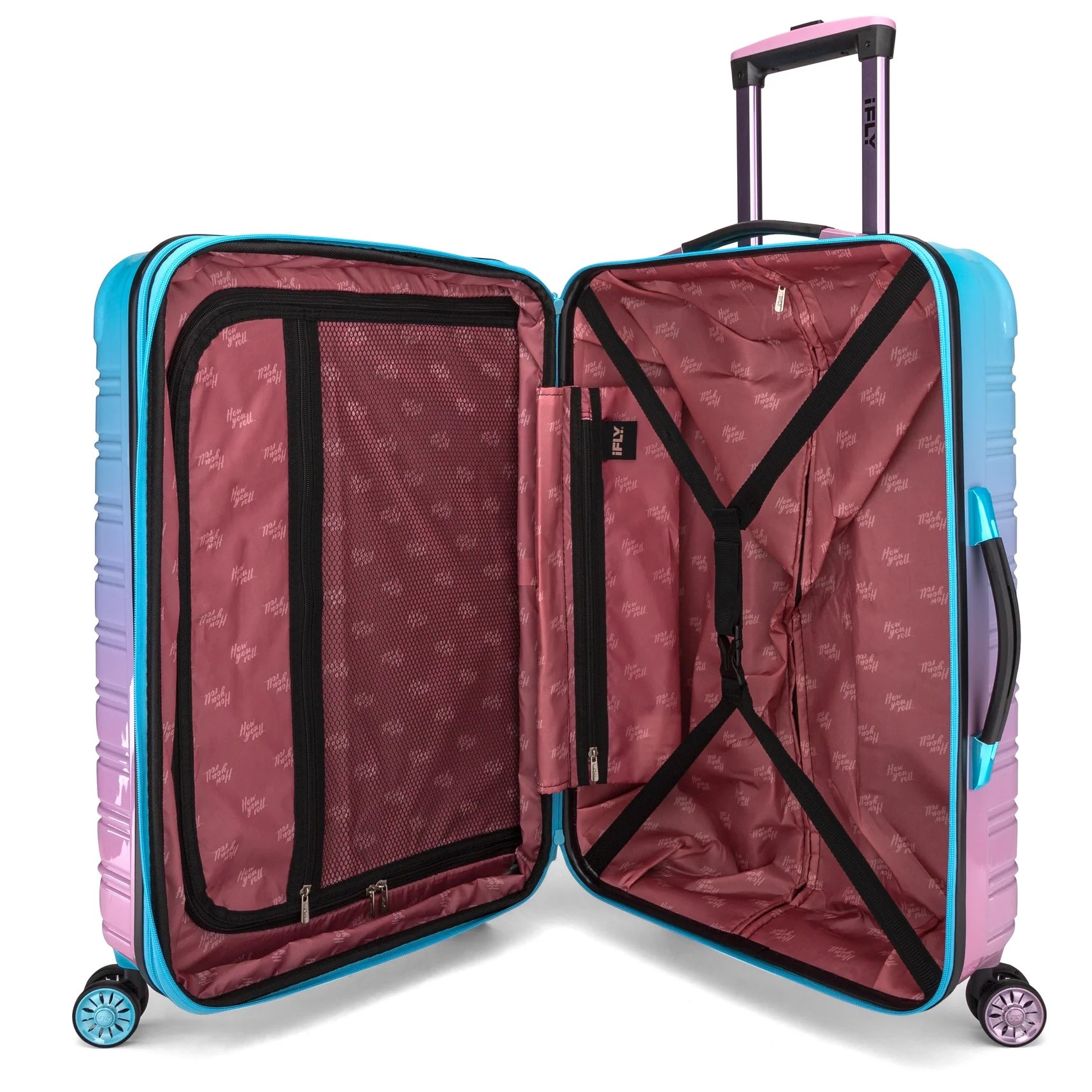 VALI DU LỊCH IFLY FIBERTECH OMBRE HARDSIDE LUGGAGE IN COTTON CANDY 15