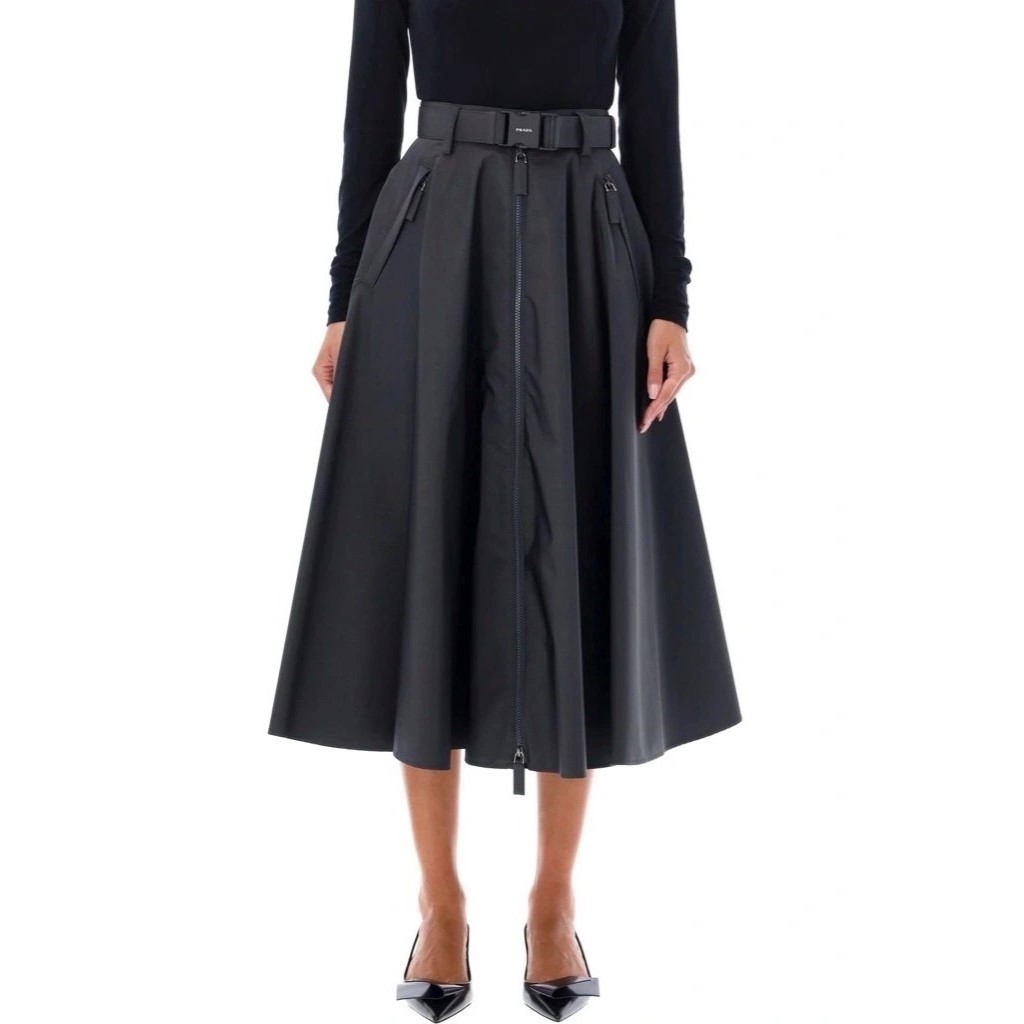 Váy dài Prada Technical Fabric Midi-Skirt 9