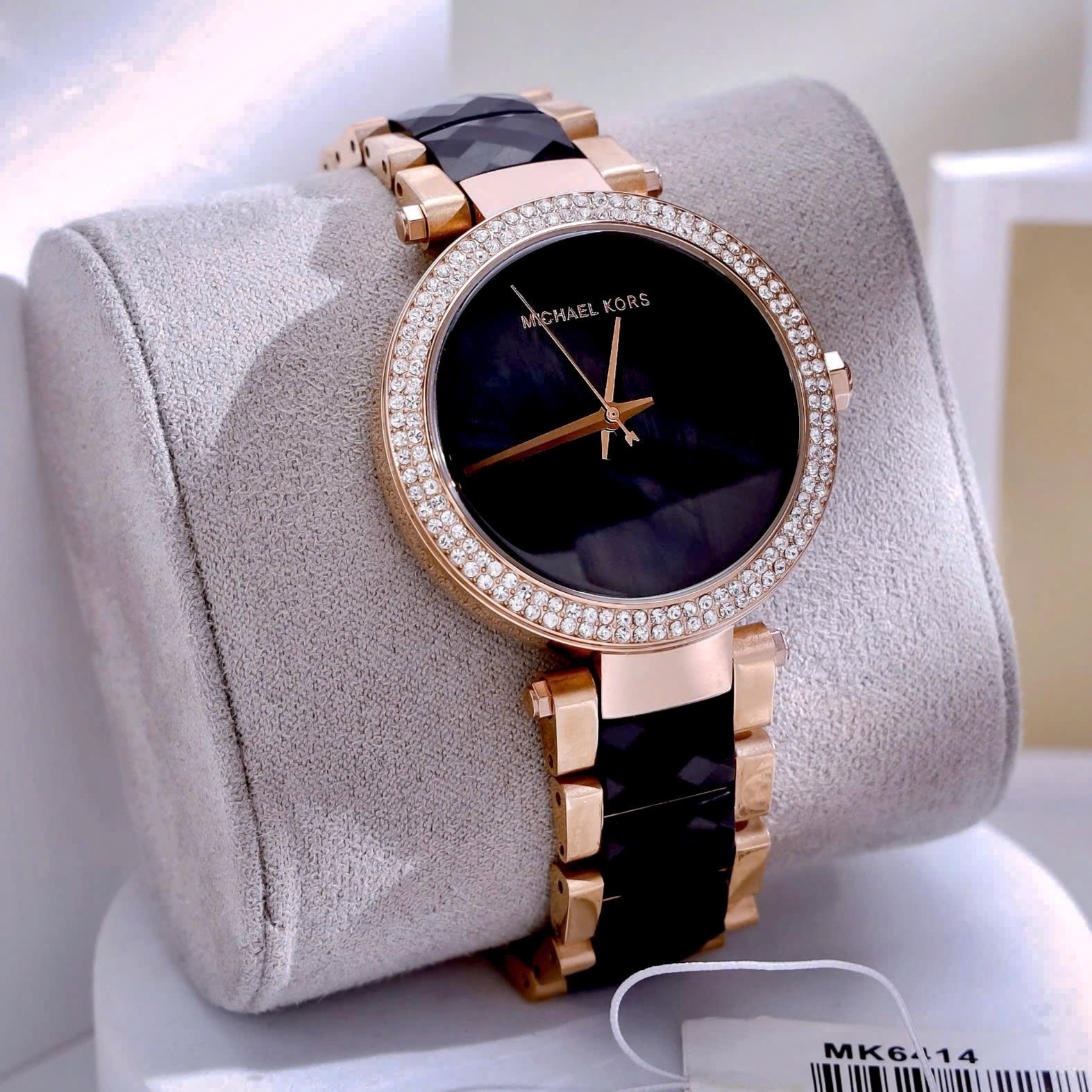 Đồng hồ nữ Michael Kors Parker Rose Gold-Tone and Acetate Watch MK6414 3