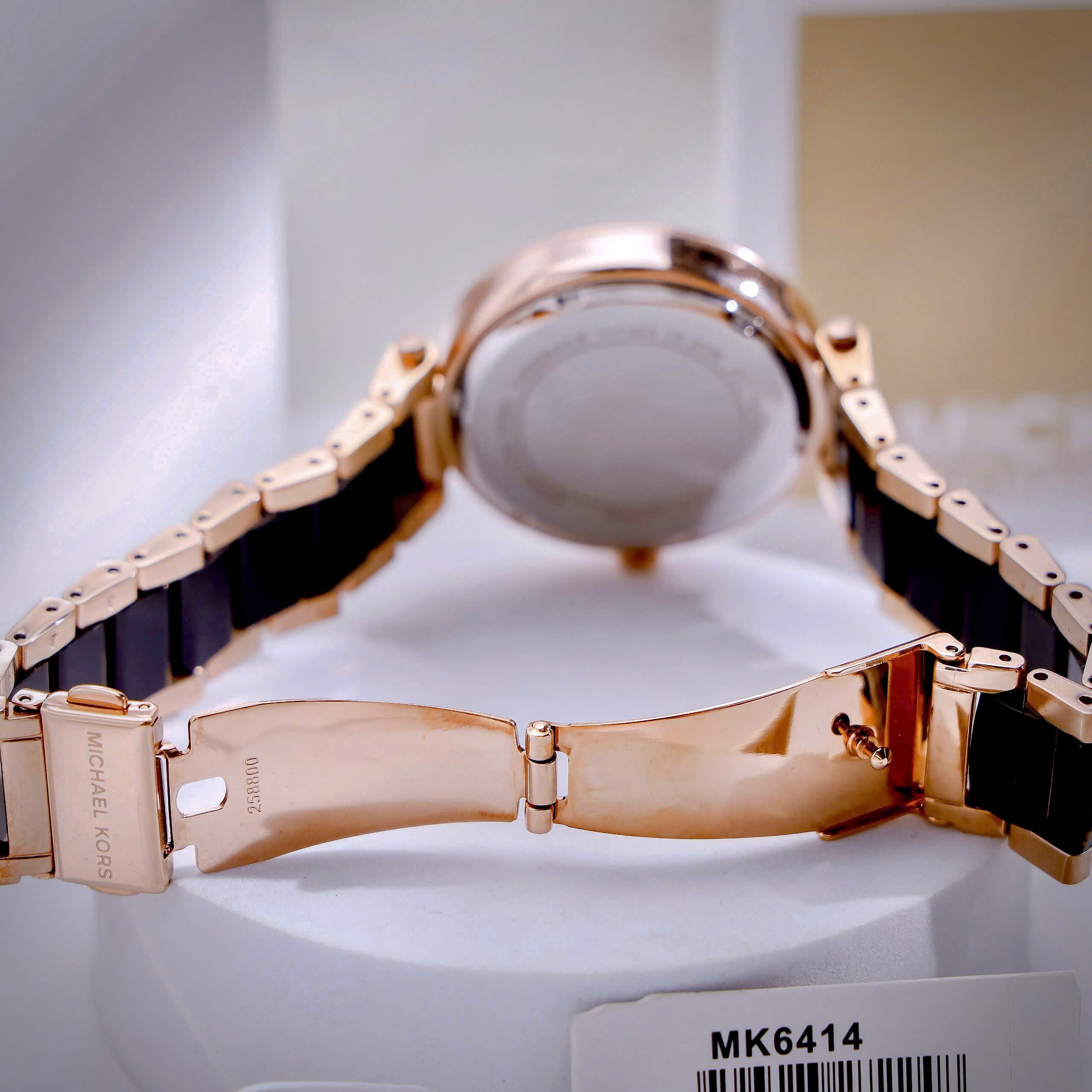 Đồng hồ nữ Michael Kors Parker Rose Gold-Tone and Acetate Watch MK6414 11