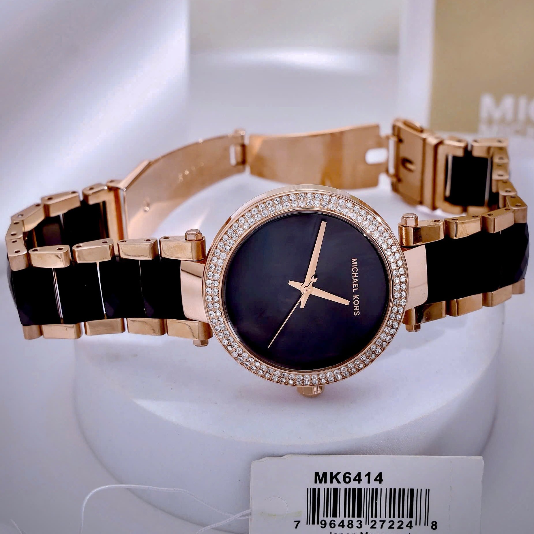Đồng hồ nữ Michael Kors Parker Rose Gold-Tone and Acetate Watch MK6414 14