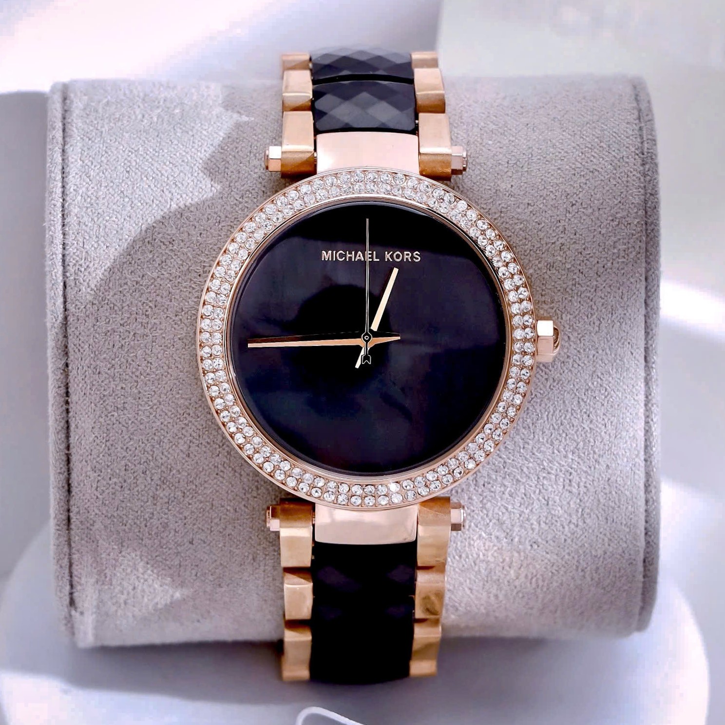 Đồng hồ nữ Michael Kors Parker Rose Gold-Tone and Acetate Watch MK6414 13