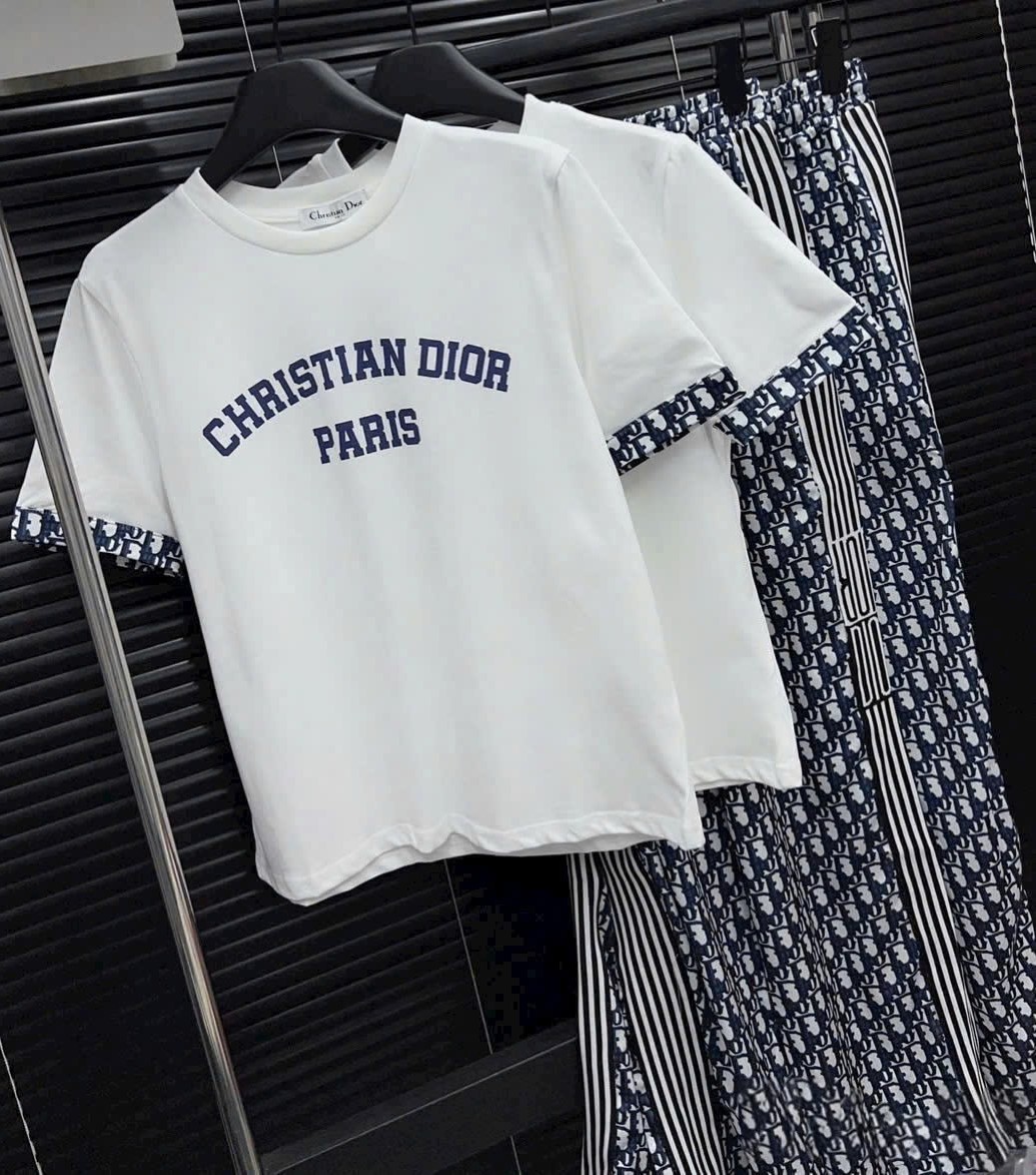 Quần dài nữ họa tiết hãng Dior 3