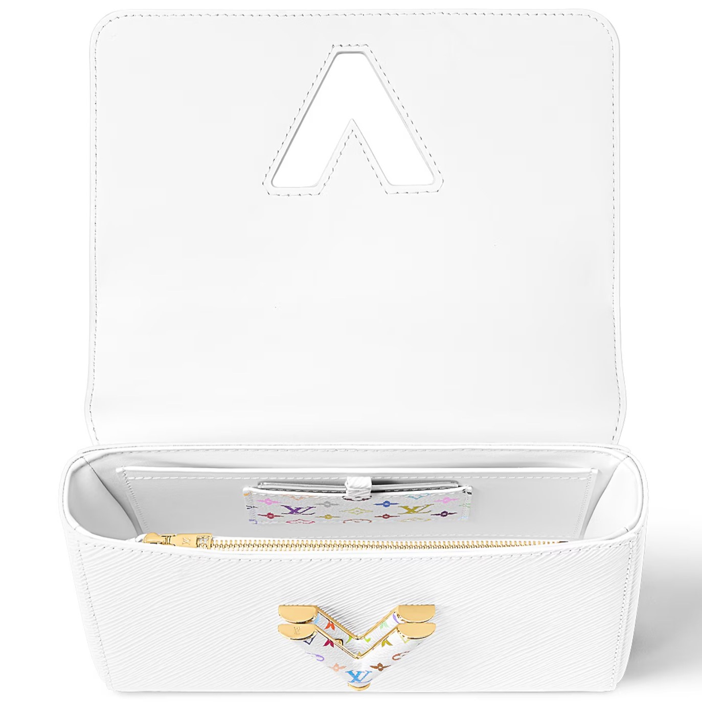 Túi Louis Vuitton LV x TM Twist MM Slim White 7