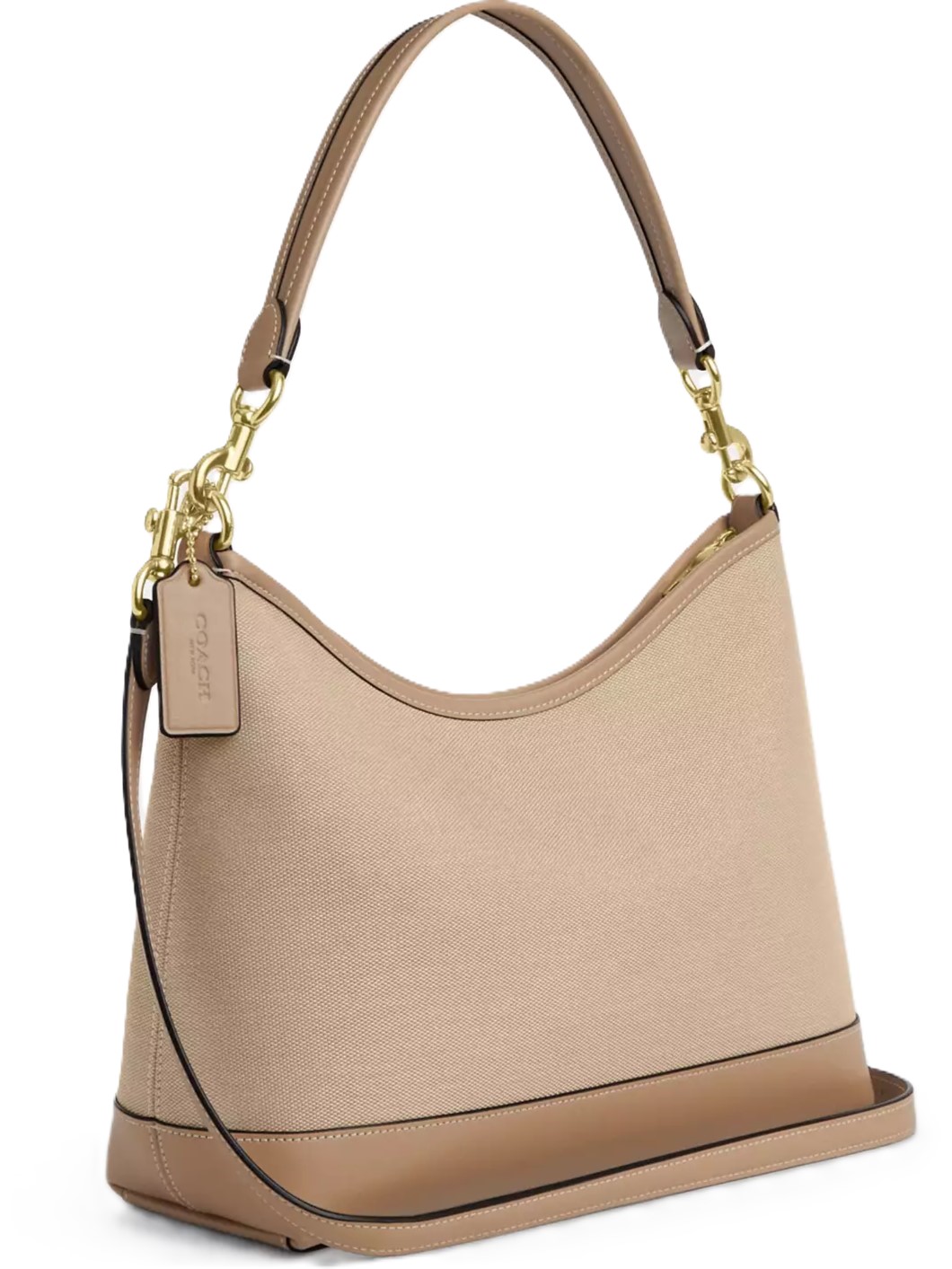 Túi Coach nữ Laurel Shoulder Bag With Horse And Carriage Dark Natural Multi CAK91 4
