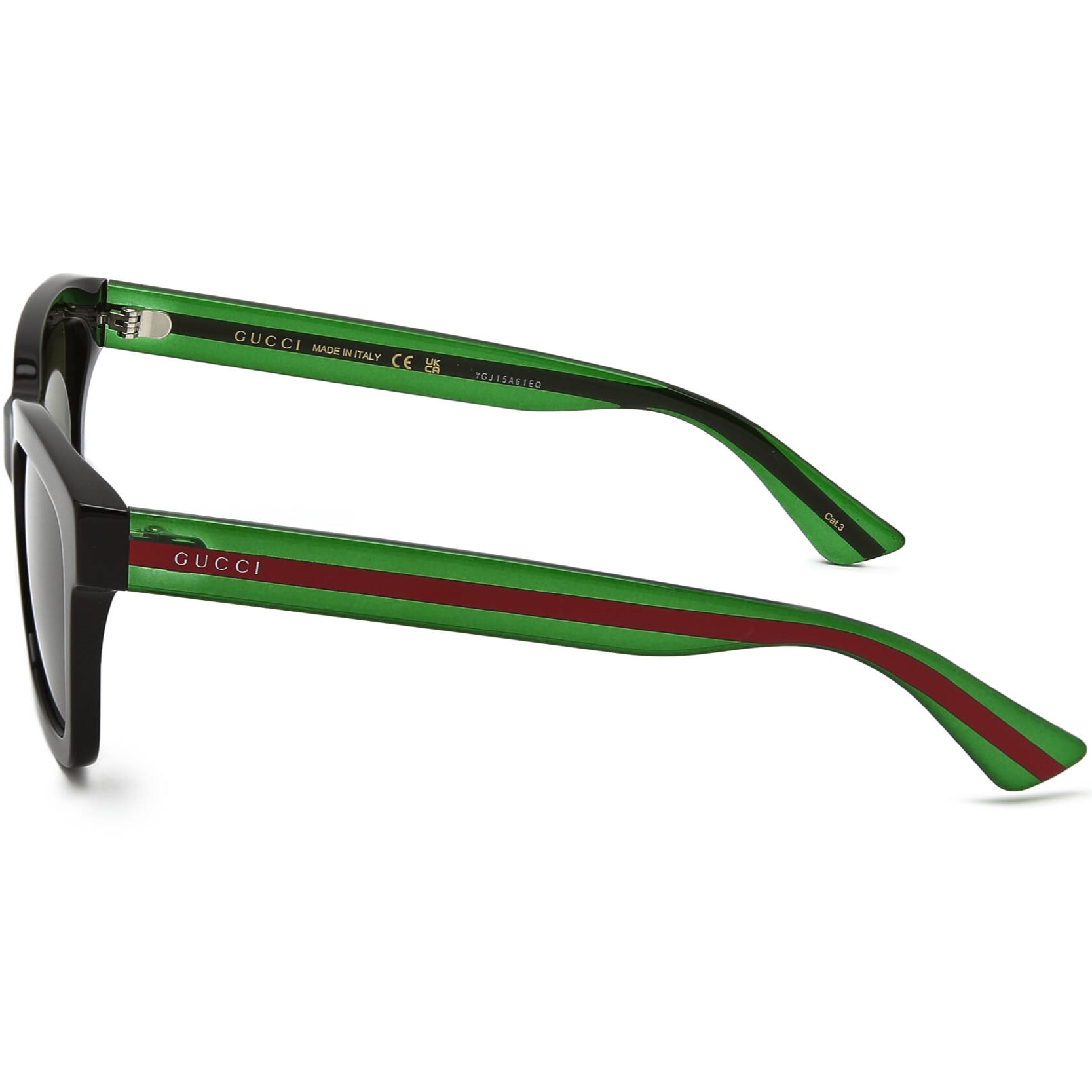 Mắt kính Gucci Black and Green with Red Stripe GG0001SN 7
