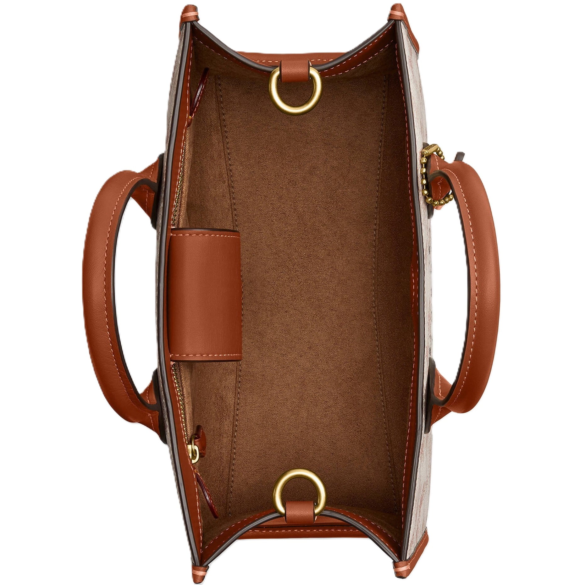Túi Coach nữ Ace Tote 26 With Horse And Carriage Print Beige CR680 3