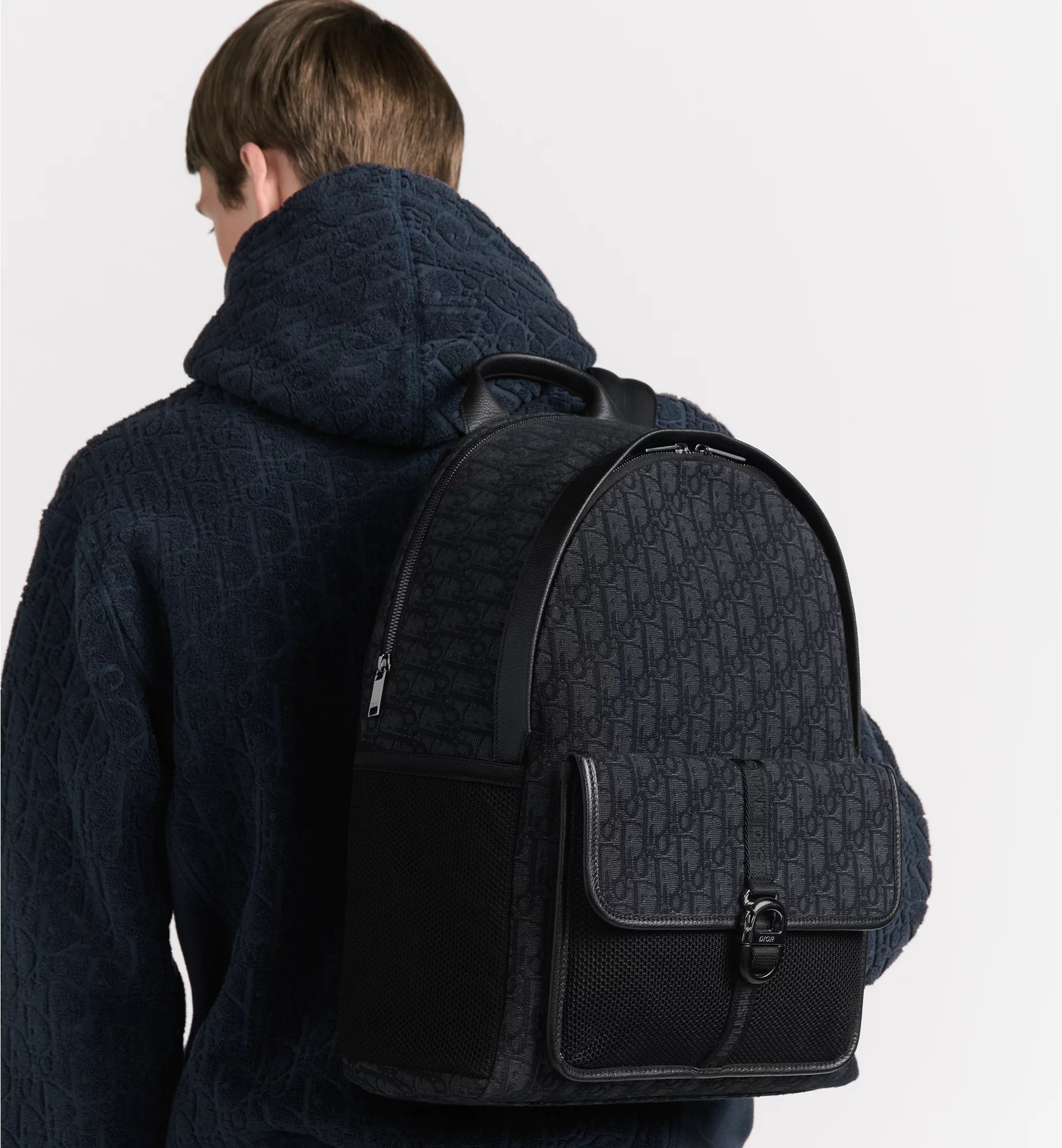 Ba lô Dior 8 Backpack Black Dior Oblique Jacquard 5