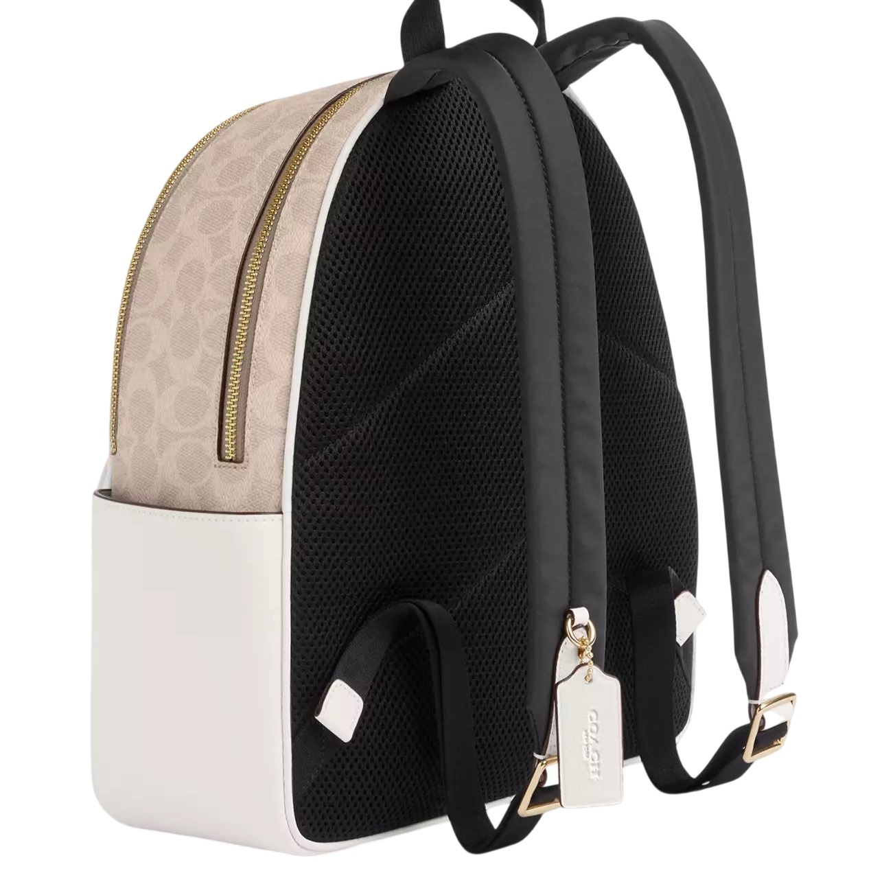 Balo Coach Court Backpack In Signature Canvas Sand Chalk CZ176 6