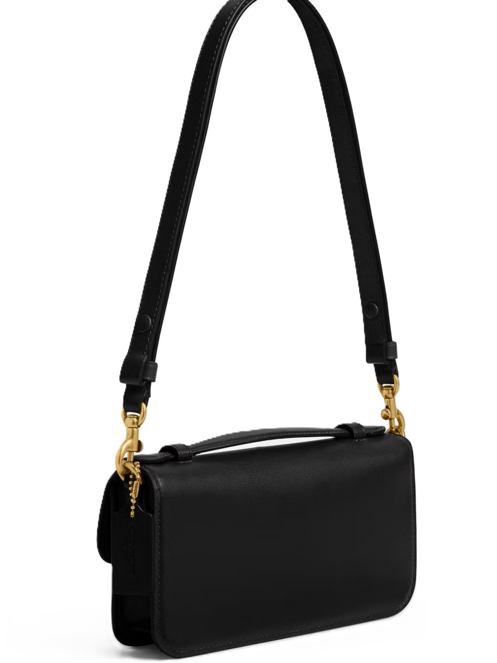 Túi Coach Elora Top Handle Leather Crossbody Clutch Bag Black CCY30 7