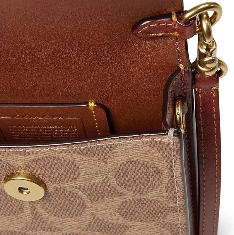 Túi điện thoại Coach Phone Crossbody In Signature Canvas CJ355 10