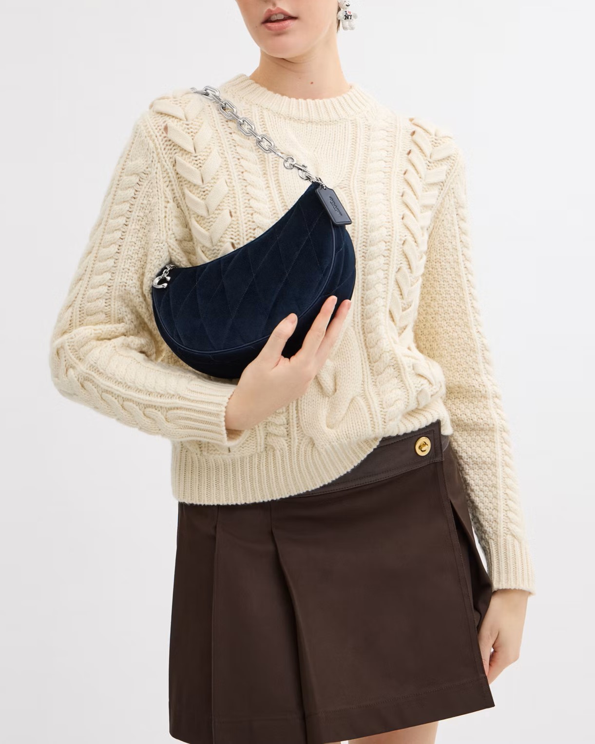 Túi đeo vai Coach Mira Shoulder Bag With Quilting Blue CW611 5