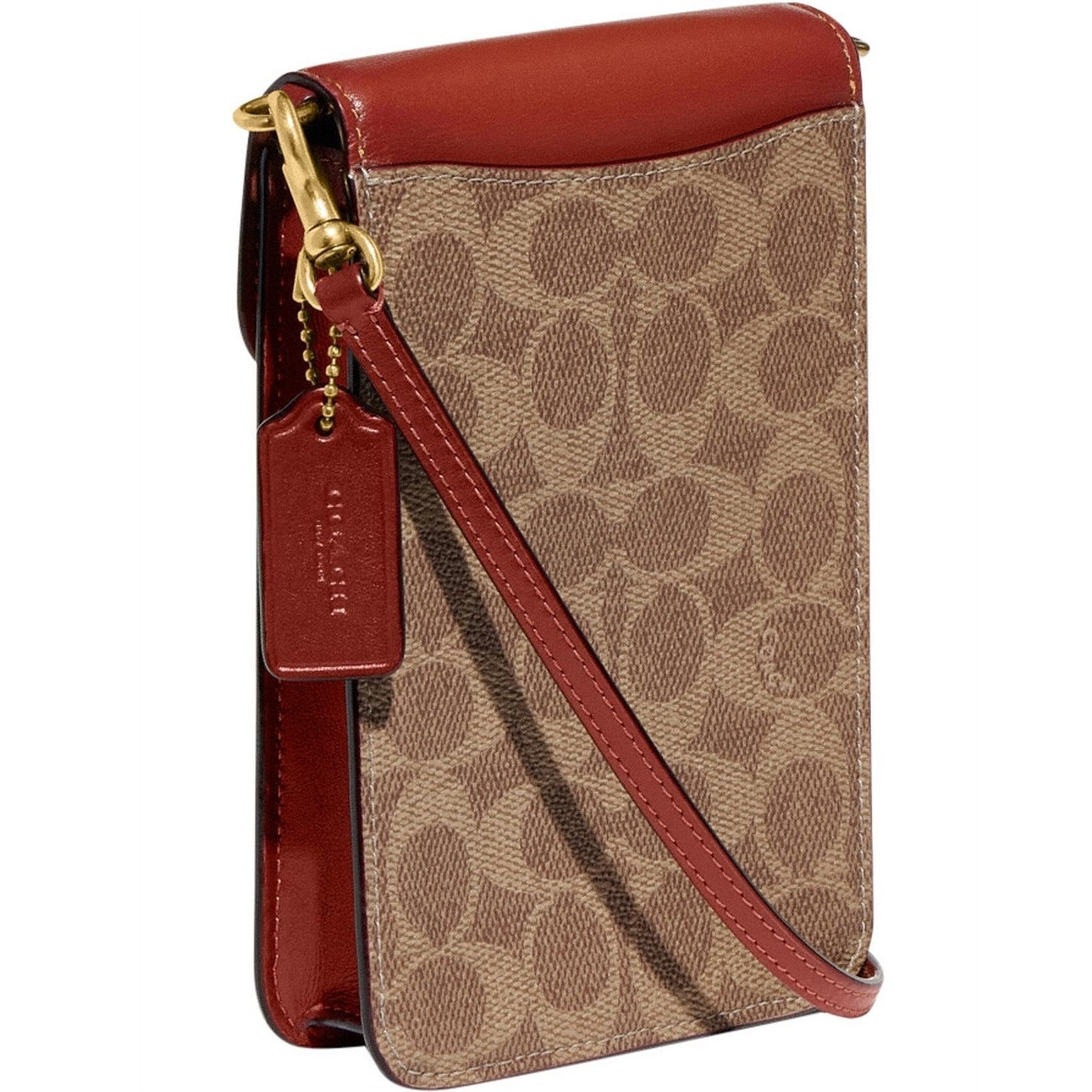 Túi điện thoại Coach Phone Crossbody In Signature Canvas CJ355 1