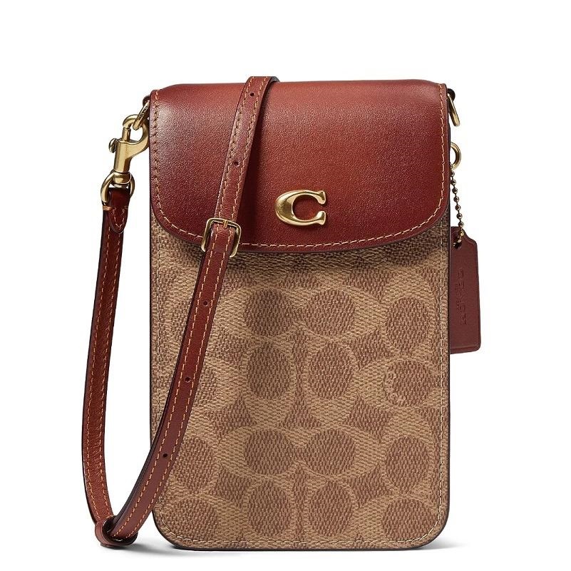 Túi điện thoại Coach Phone Crossbody In Signature Canvas CJ355 2