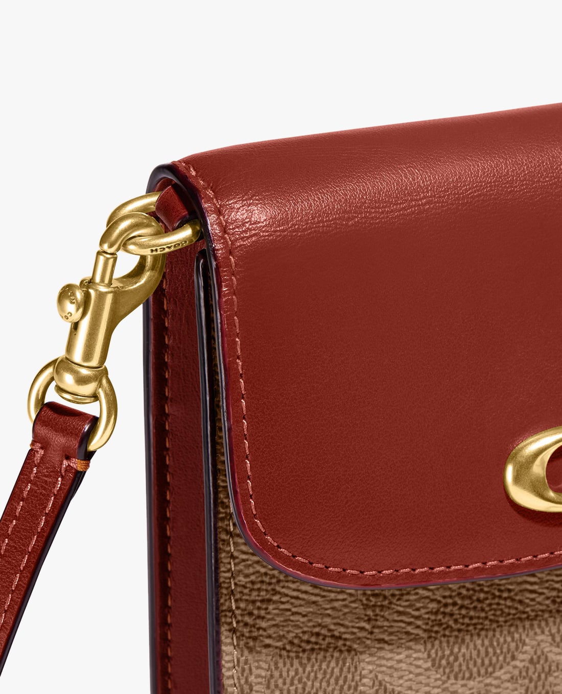 Túi điện thoại Coach Phone Crossbody In Signature Canvas CJ355 8