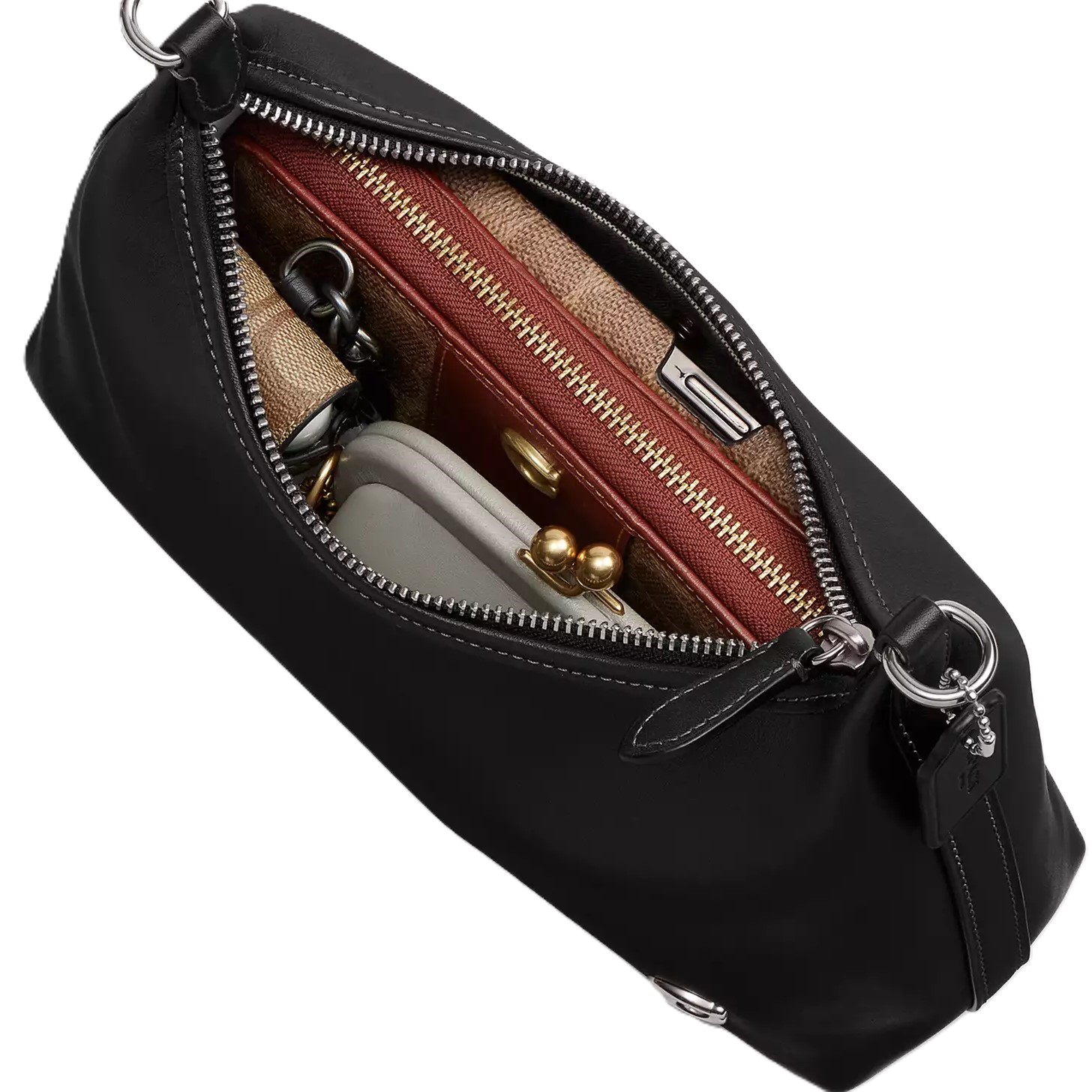 Túi kẹp nách Coach Juliet Shoulder Bag 25 Smooth Leather Black CW640 2